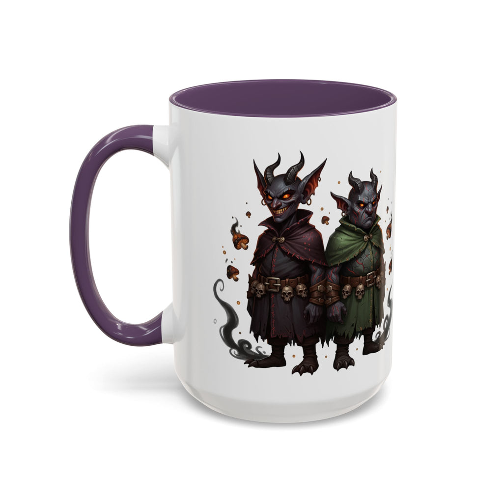 Demon Rogue Duo Coffee Mug – Fantasy RPG Goblin Warlock Design (11/15oz)