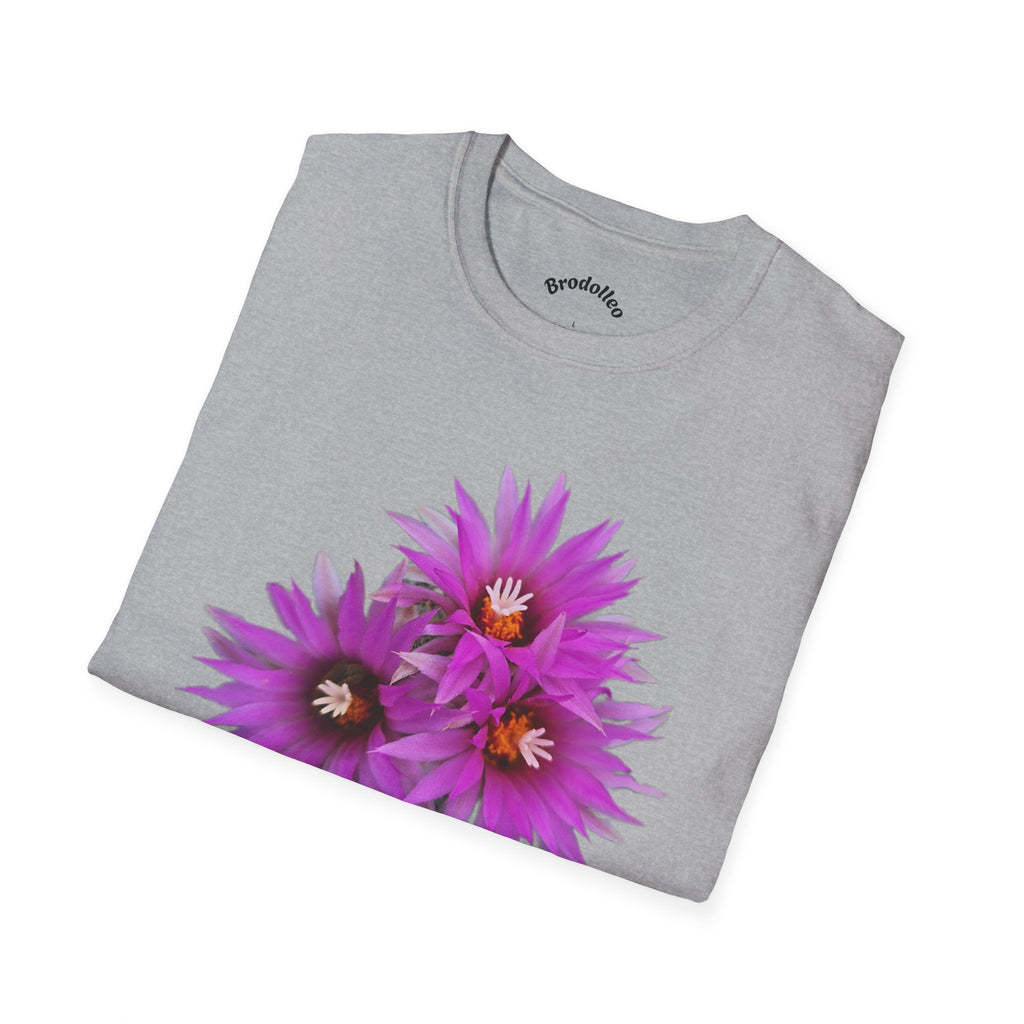 Purple Cactus Flower T-Shirt — Vibrant Desert Bloom Tee