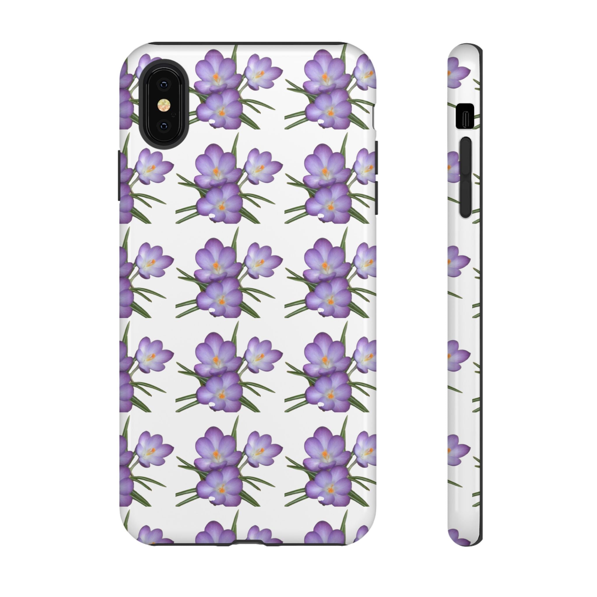 Tough Case — Purple Floral Phone Case