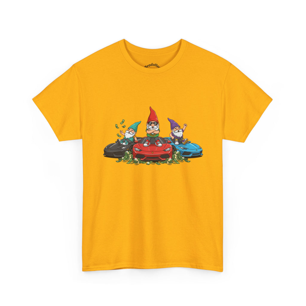 Gnome Race Car Tee — Cute Gnome Driving Cars Graphic T-Shirt