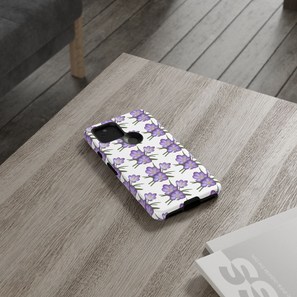Tough Case — Purple Floral Phone Case