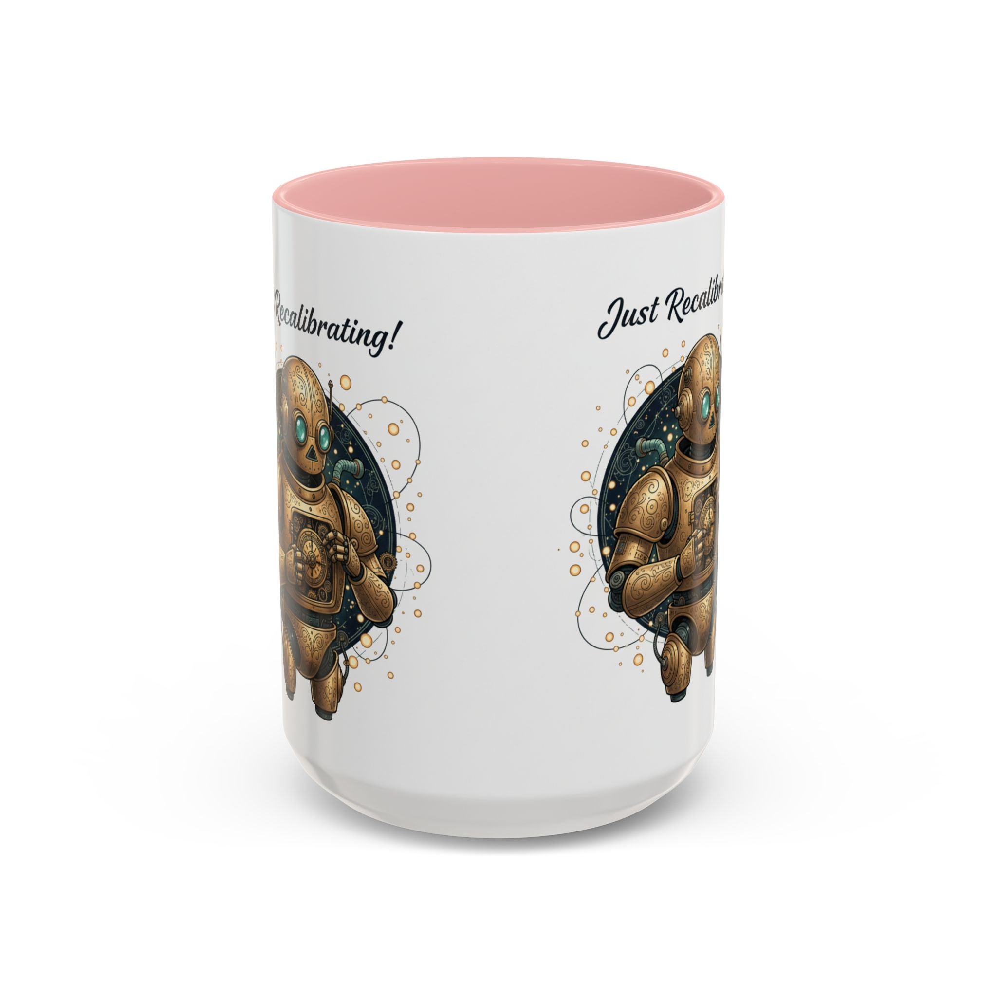 Just Recalibrating Robot Coffee Mug – Cute Steampunk Robot Accent Mug (11/15oz)