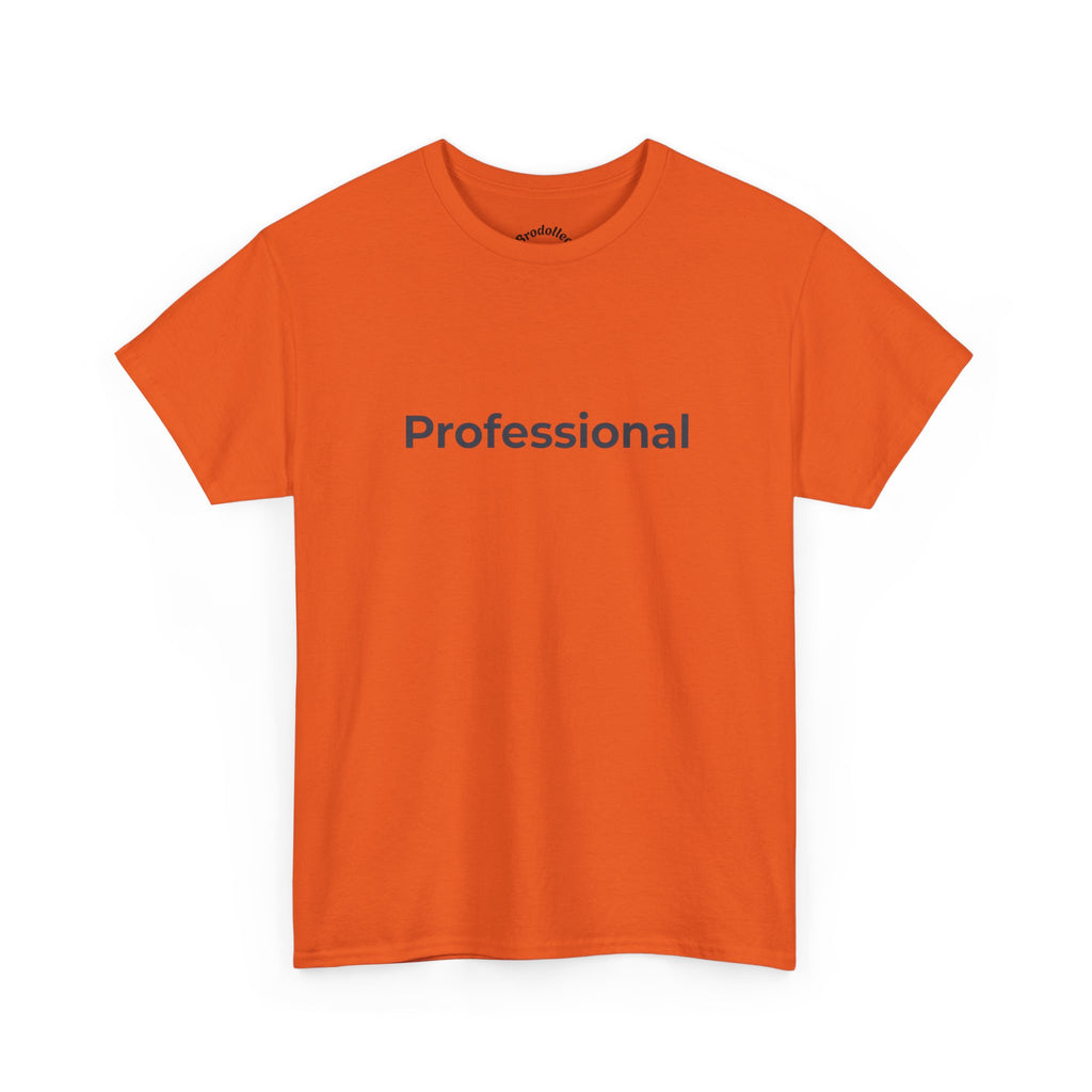 Professional T‑Shirt — Minimalist White Tee with 'Professional' Text