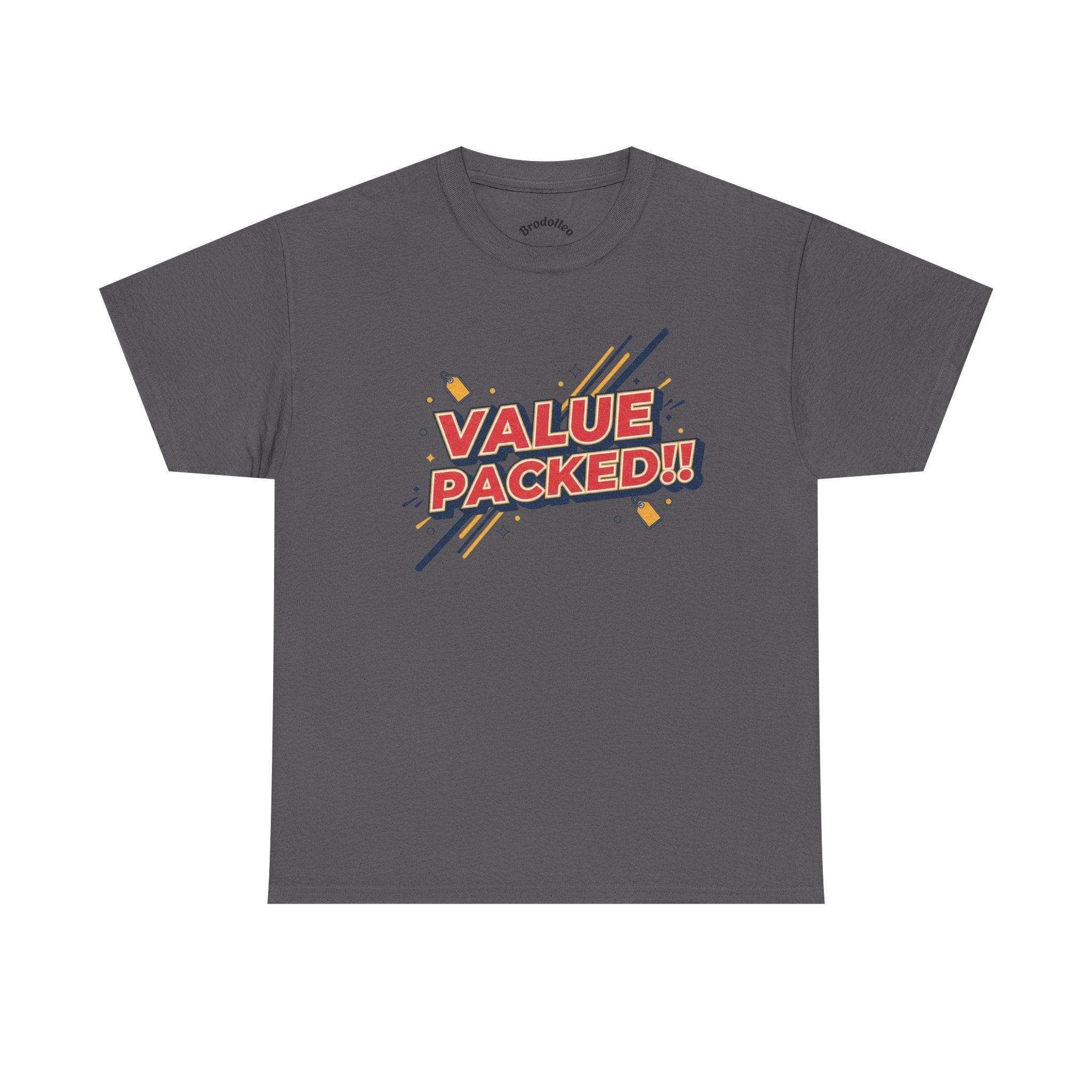 Value Packed! Graphic Tee — Retro Comic Style Casual T‑Shirt