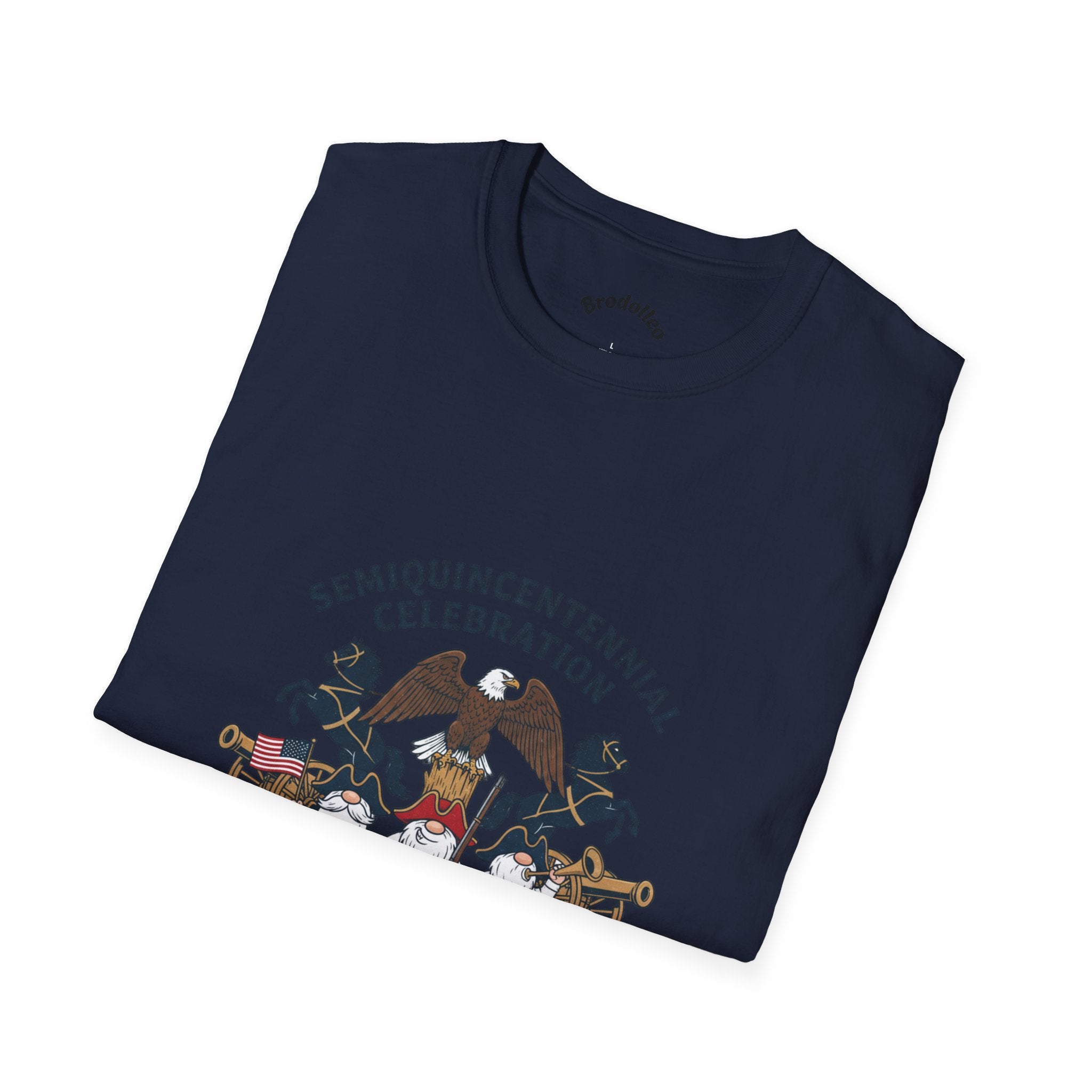 Semiquincentennial 250th Anniversary T-Shirt — American Flag & Fireworks Design