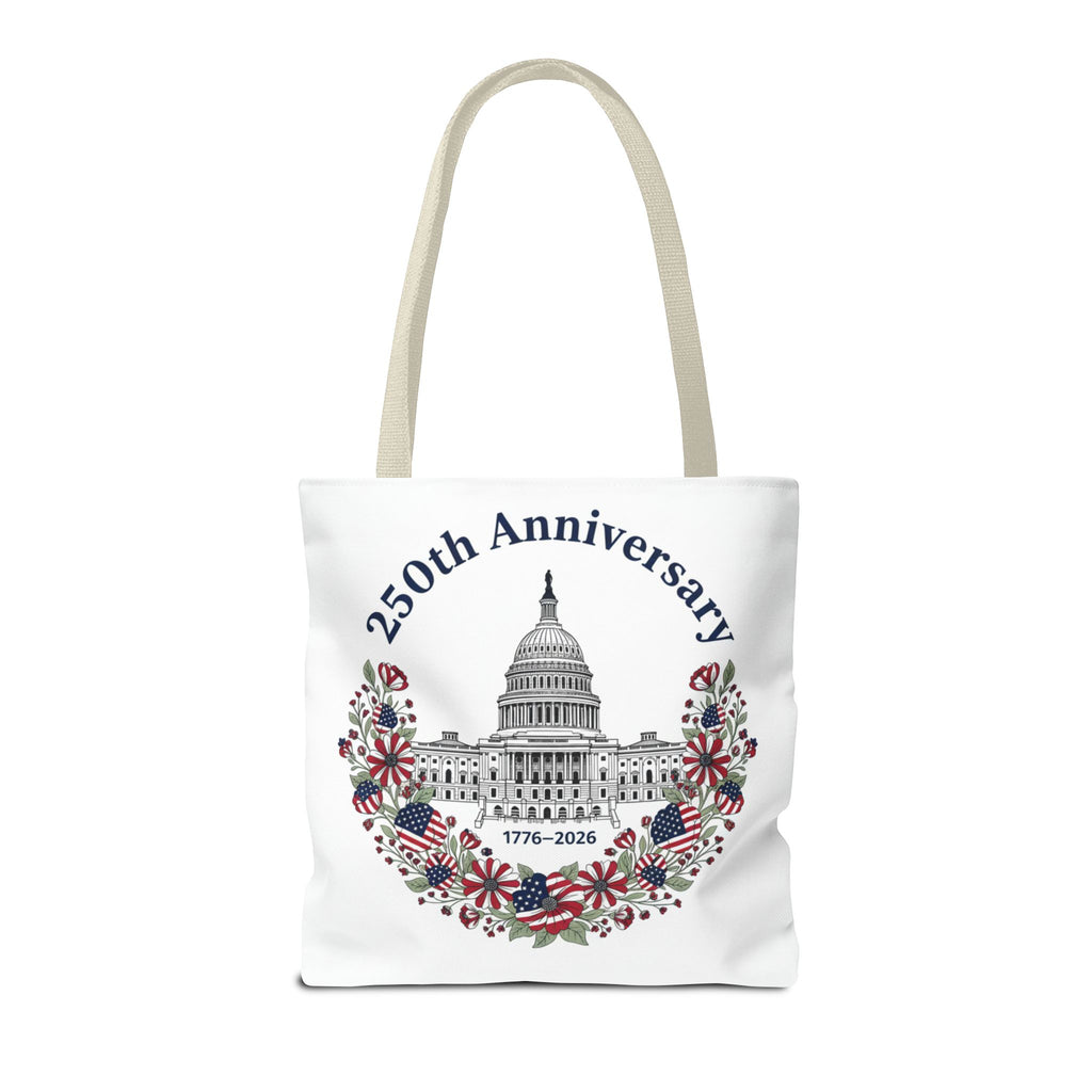 250th Anniversary Capitol Tote Bag — Patriotic USA Commemorative Tote (1776–2026)