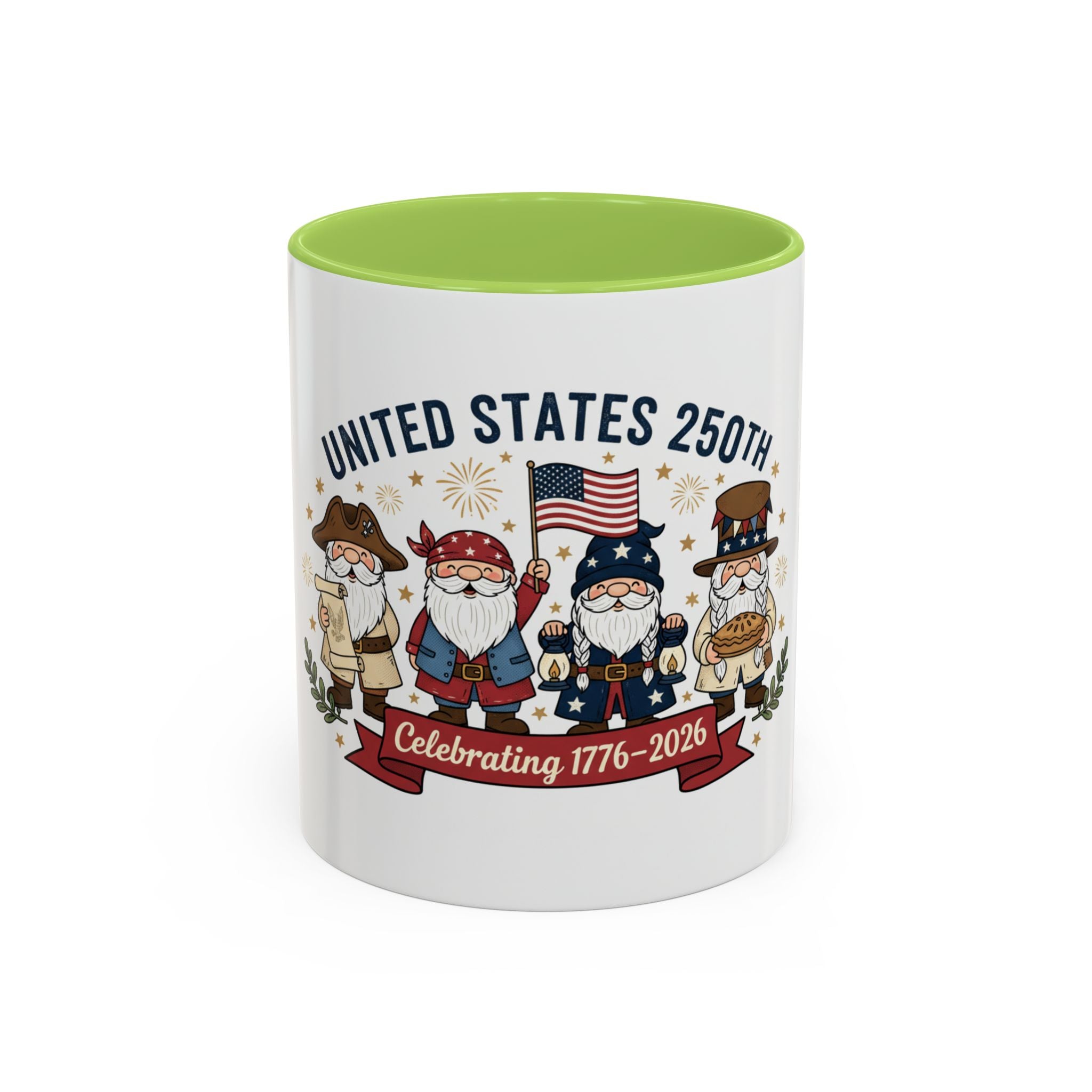 United States 250th Gnome Coffee Mug — Celebrating 1776–2026