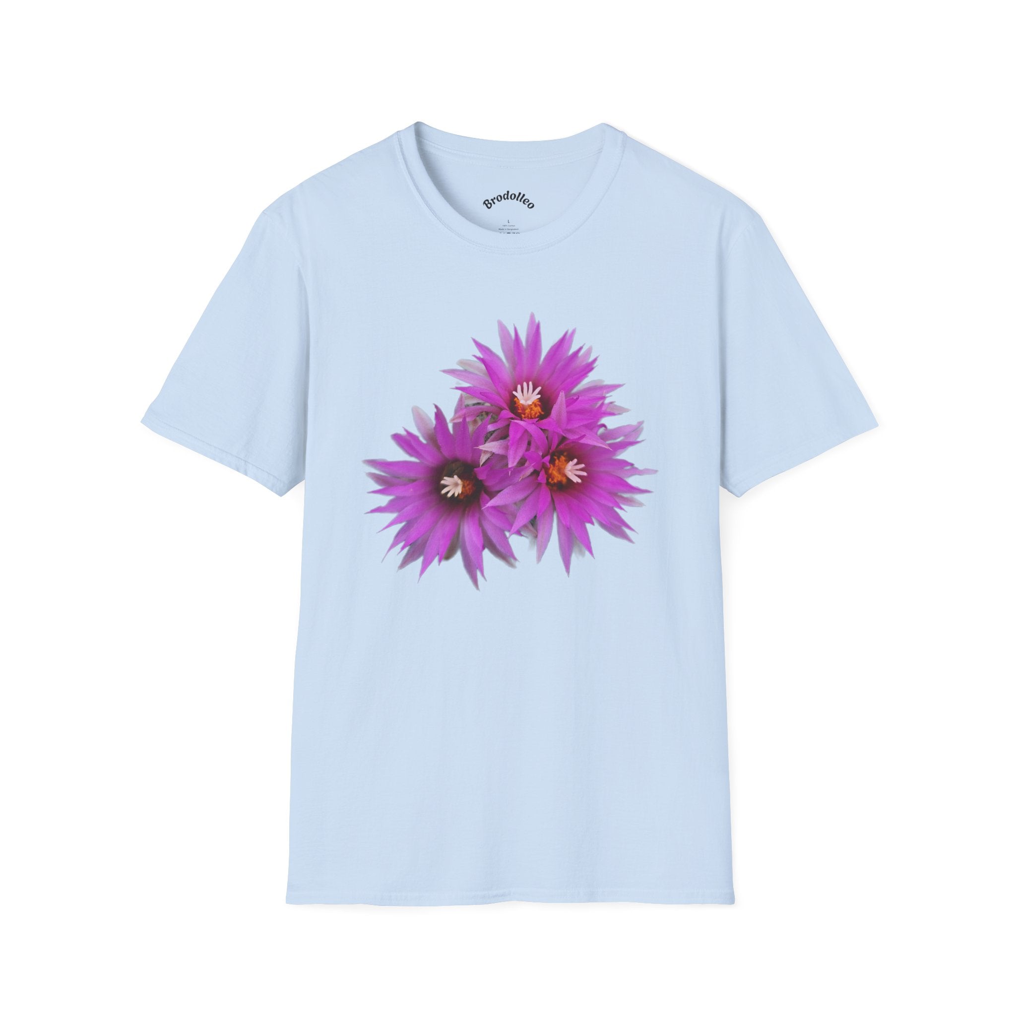 Purple Cactus Flower T-Shirt — Vibrant Desert Bloom Tee