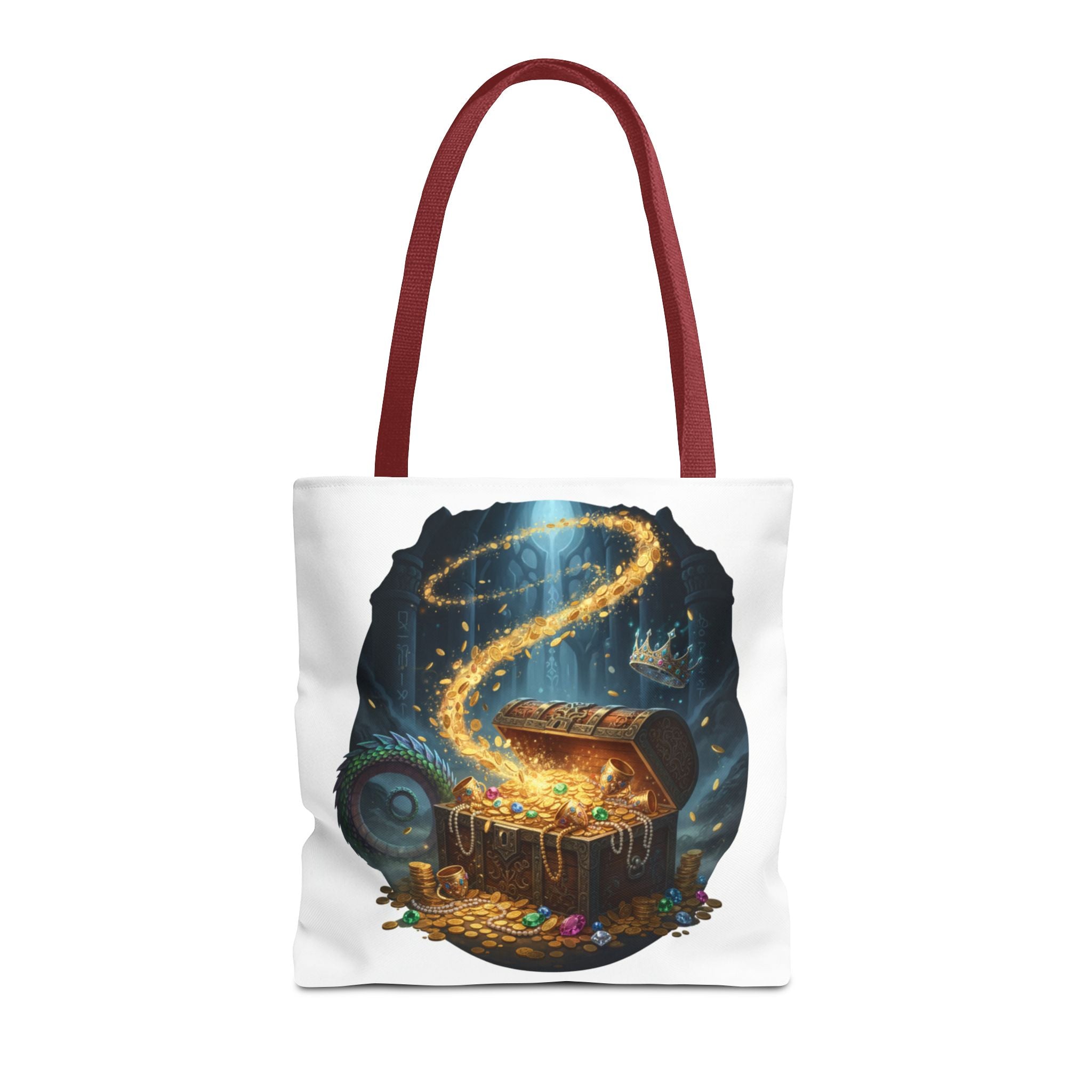Magic Treasure Chest Tote Bag — Fantasy Pirate Gold Illustration Tote