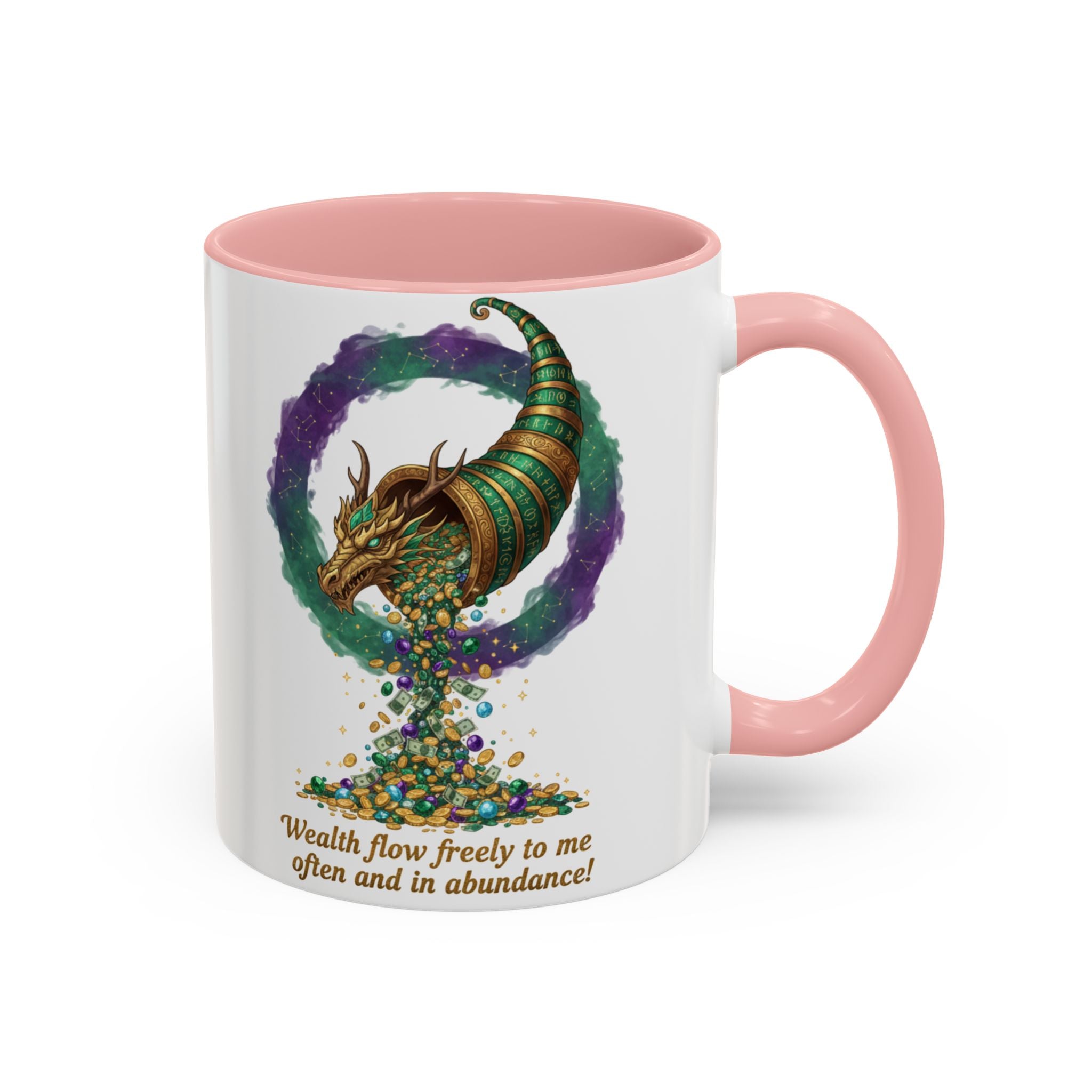 Cornucopia Wealth Coffee Mug — "Wealth flow freely to me often and in abundance!"