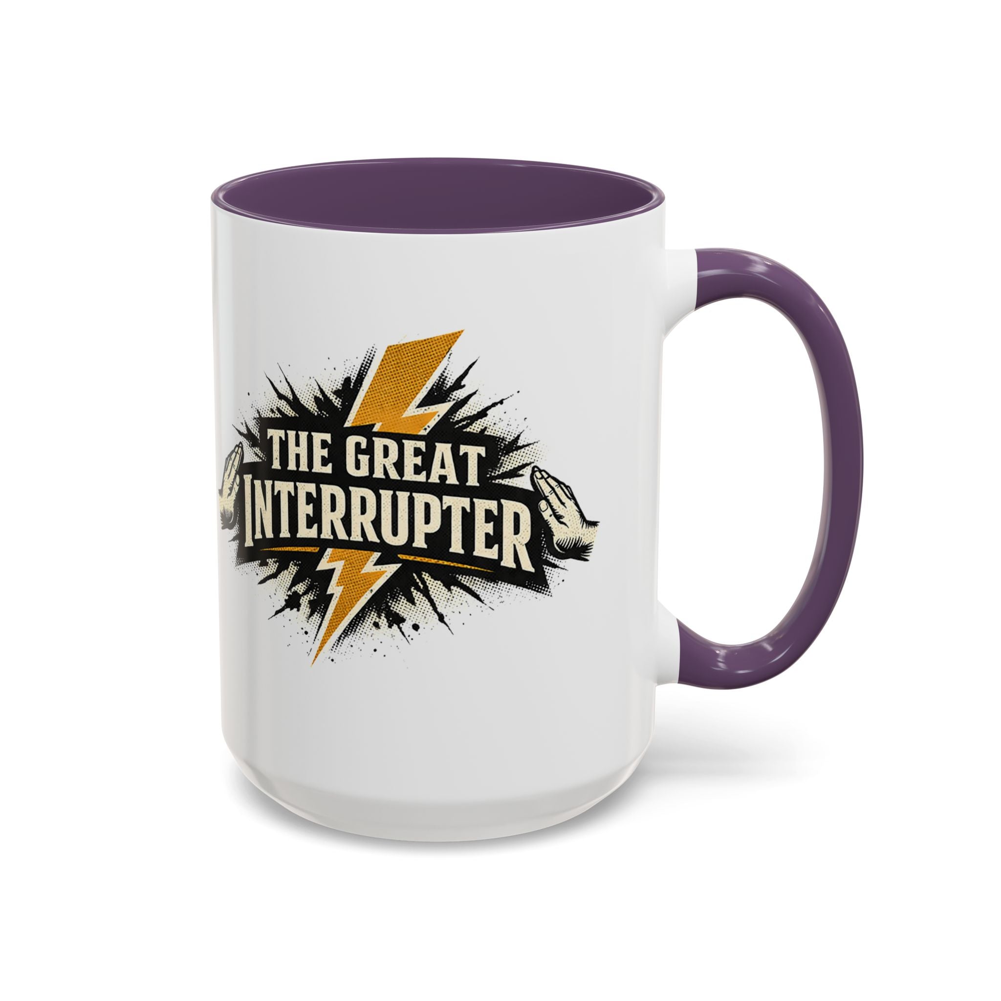 The Great Interrupter Coffee Mug — Funny Lightning Bolt Accent Ceramic Mug