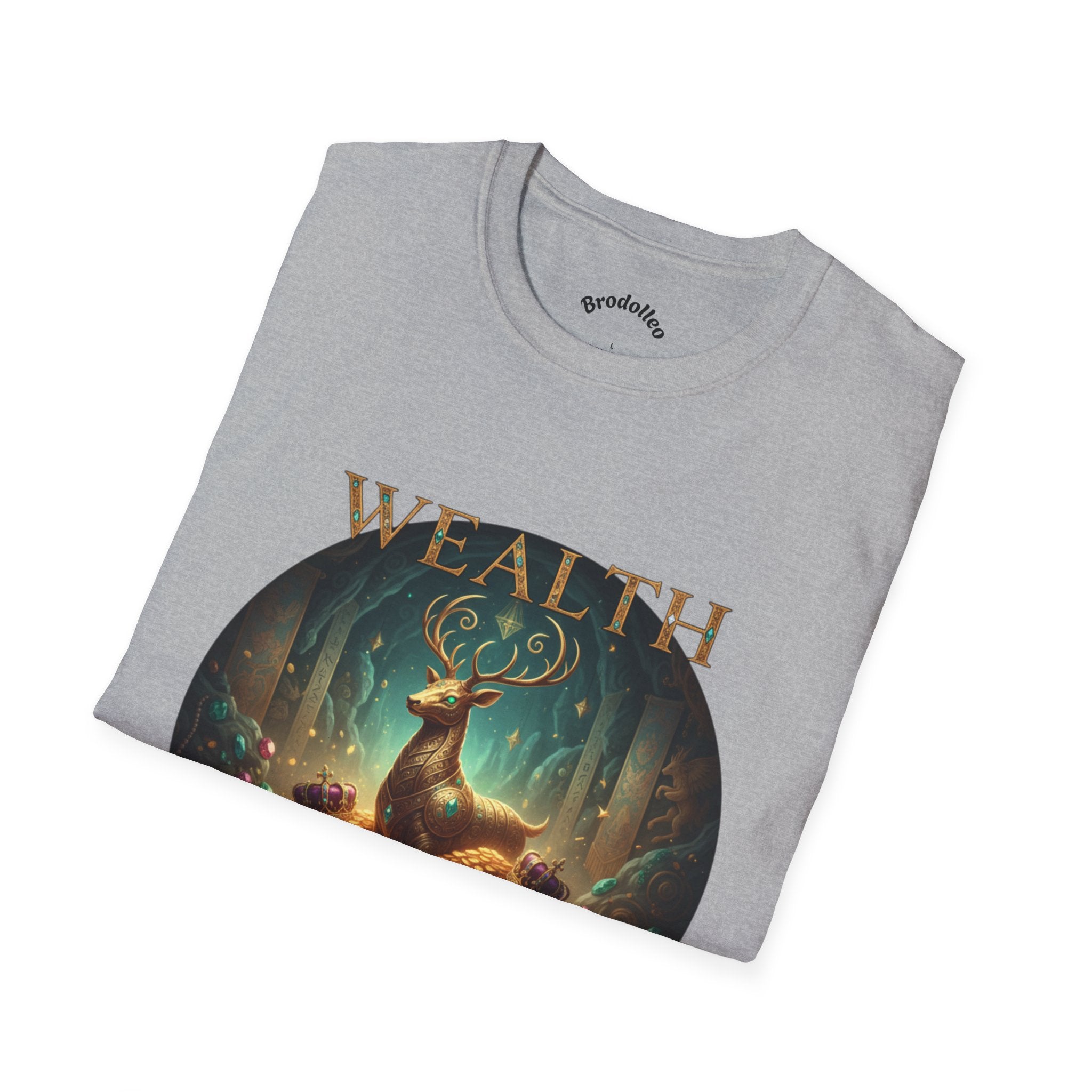 Wealth Deer Graphic T-Shirt — Mystical Forest Stag Design