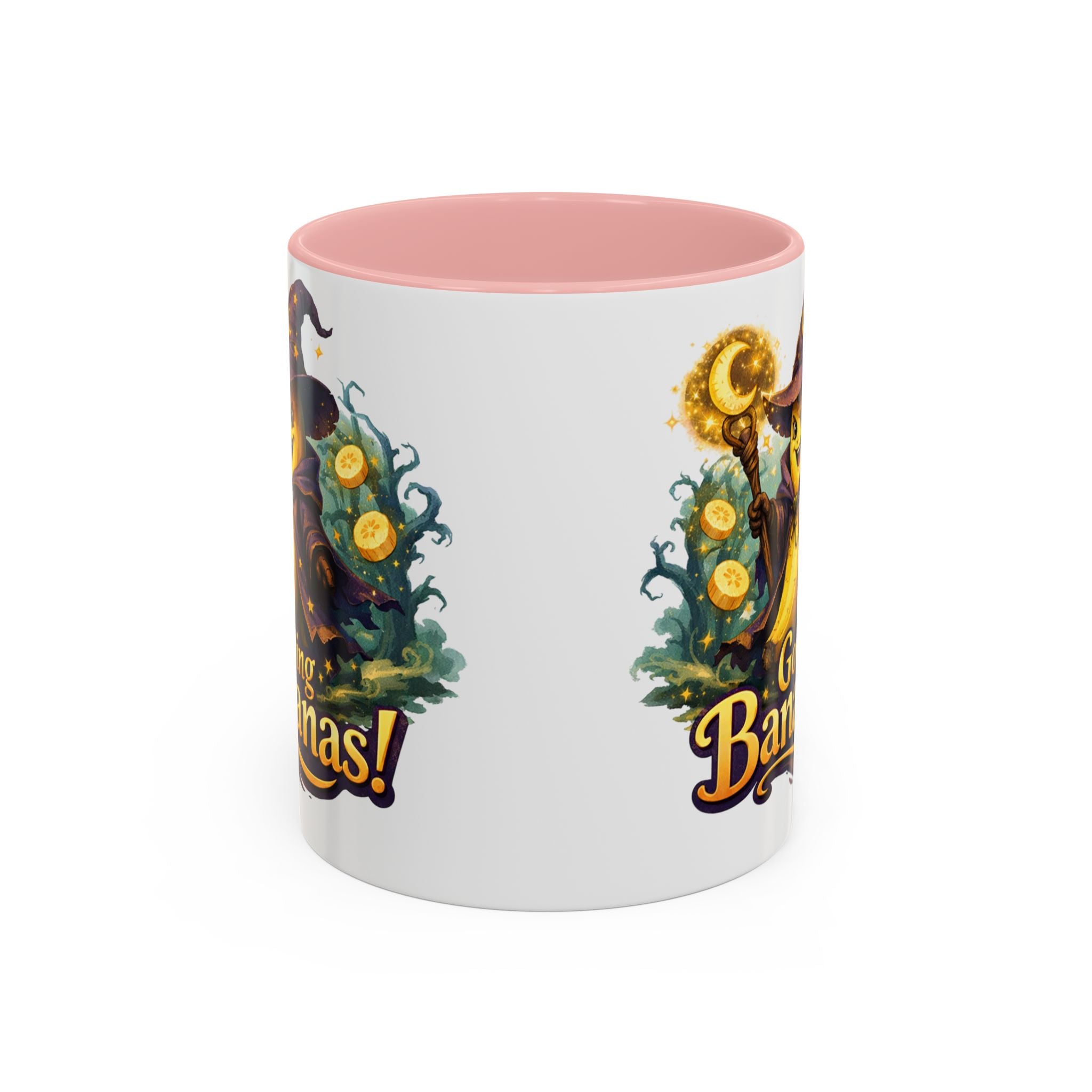 Going Bananas! Witch Banana Accent Coffee Mug — Fun Halloween Coffee Cup (11/15oz)