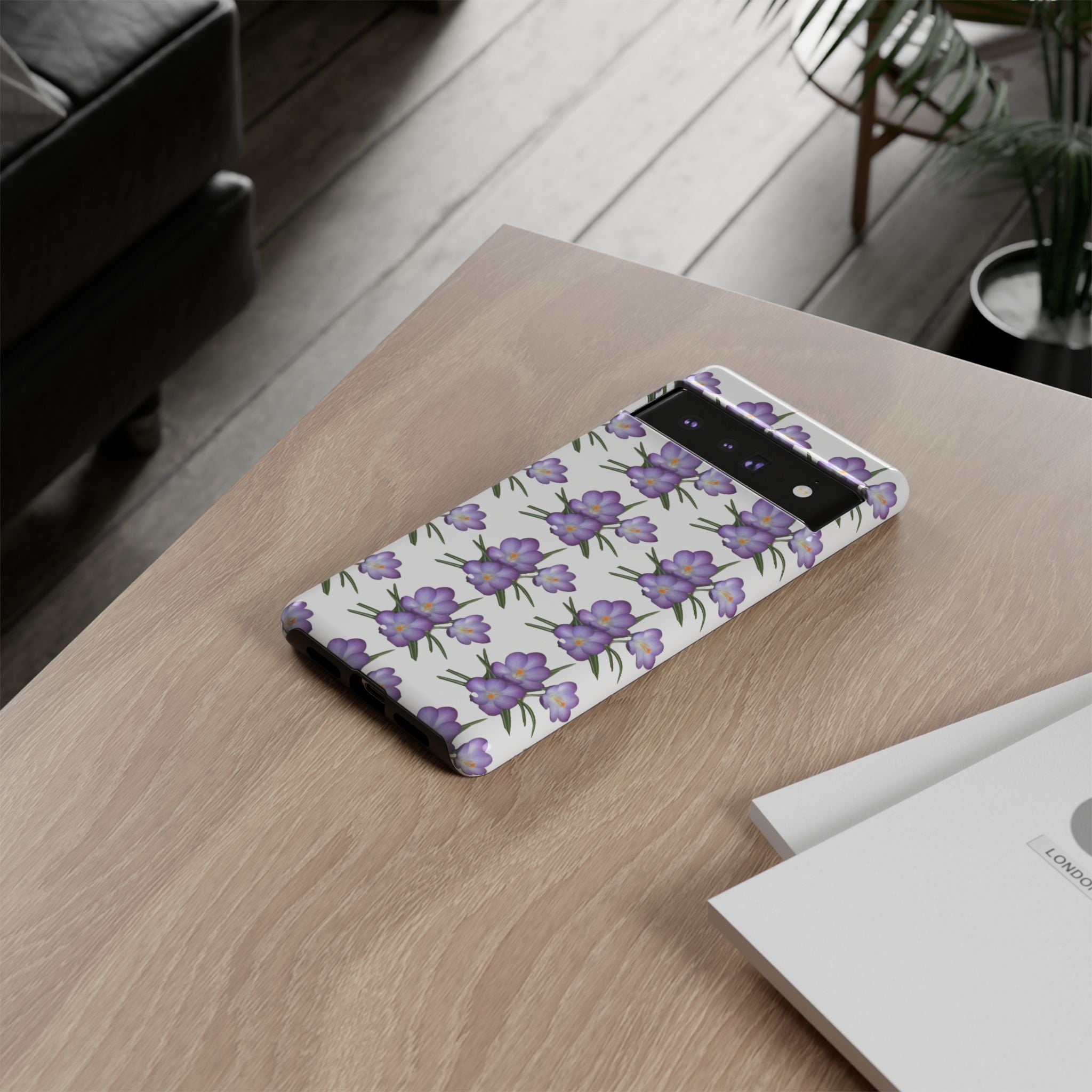 Tough Case — Purple Floral Phone Case