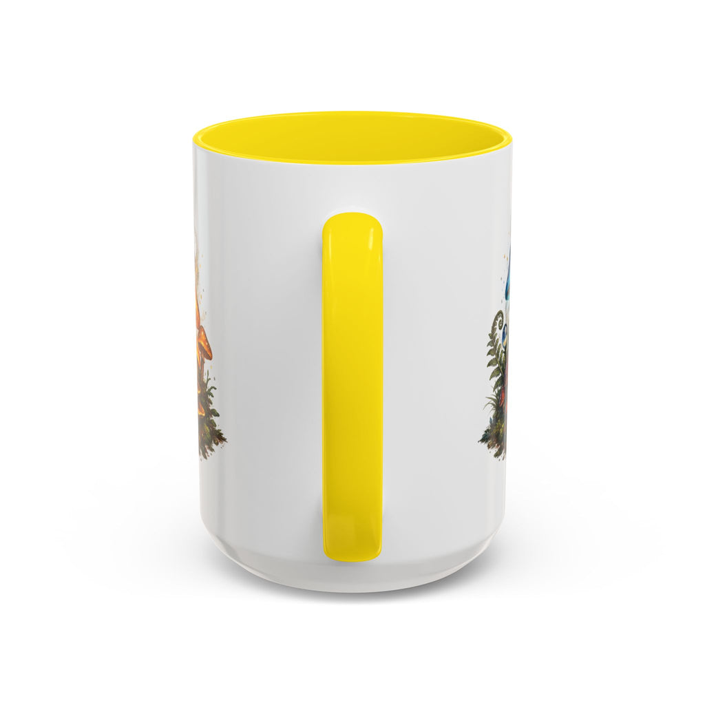 Colorful Fantasy Mushroom Coffee Mug — Accent Ceramic 11/15oz