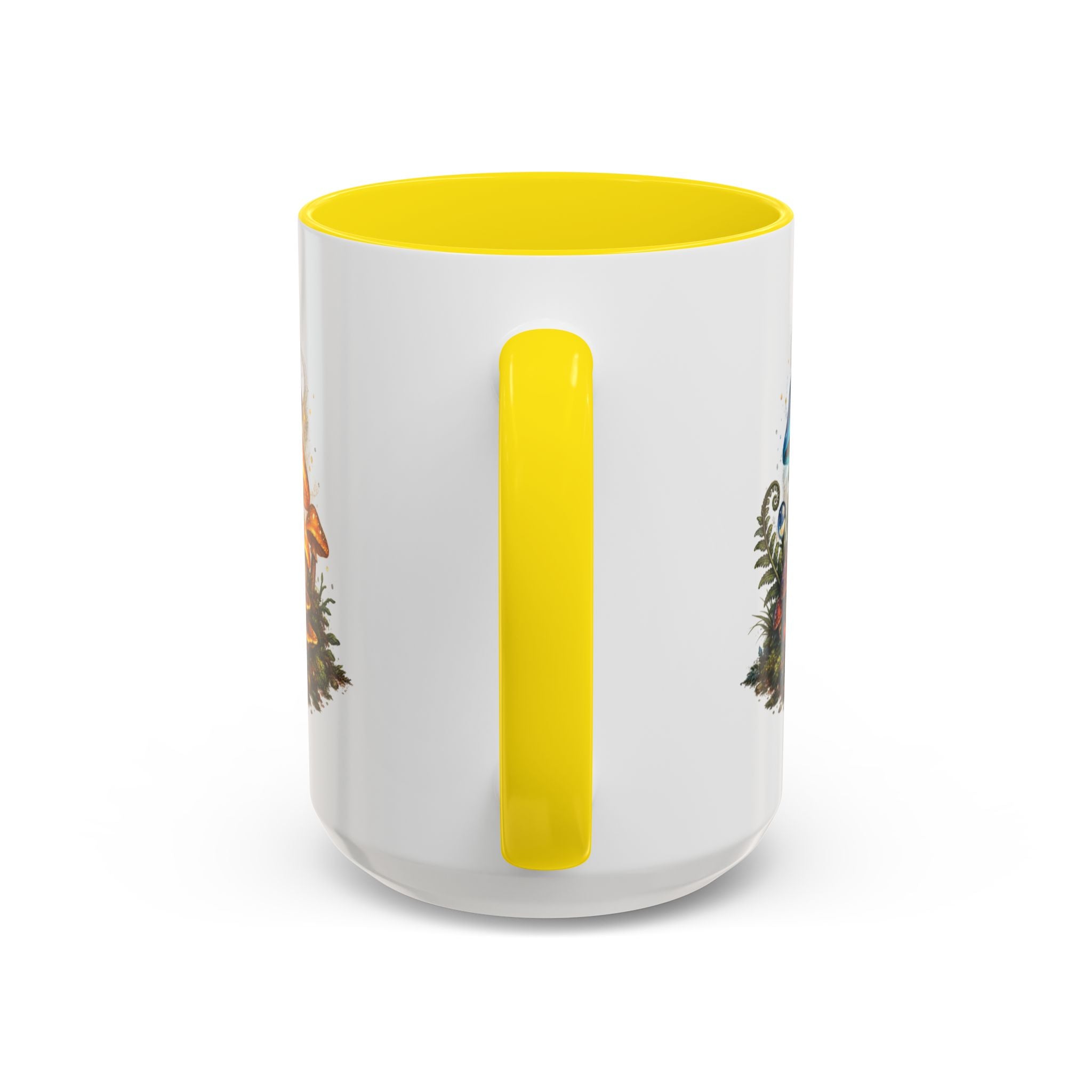 Colorful Fantasy Mushroom Coffee Mug — Accent Ceramic 11/15oz