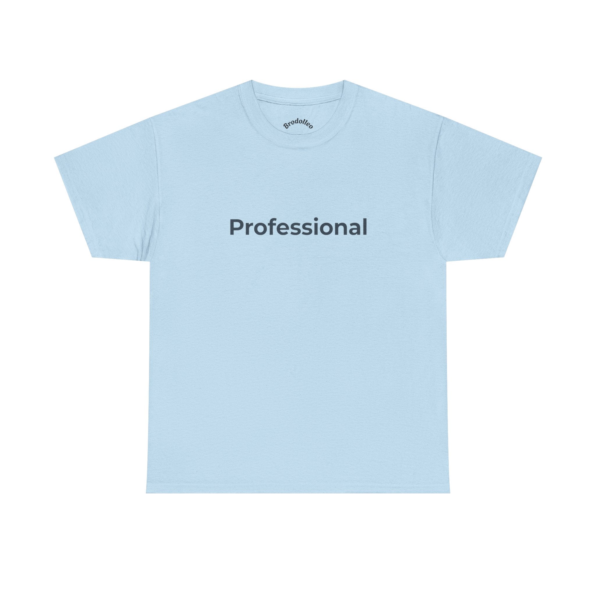 Professional T‑Shirt — Minimalist White Tee with 'Professional' Text