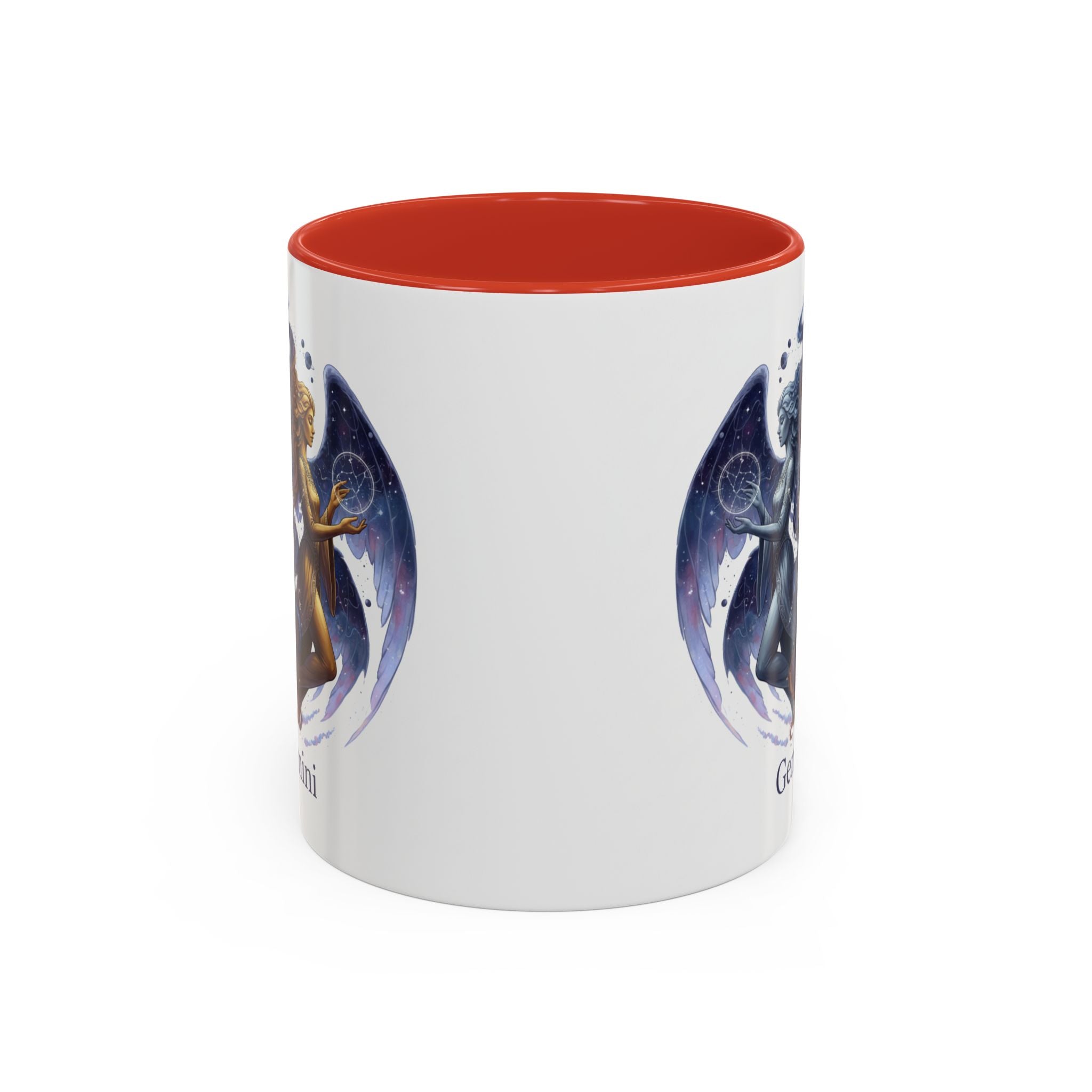 Gemini Zodiac Coffee Mug — Twin Stars Astrology Accent Mug (11/15oz)