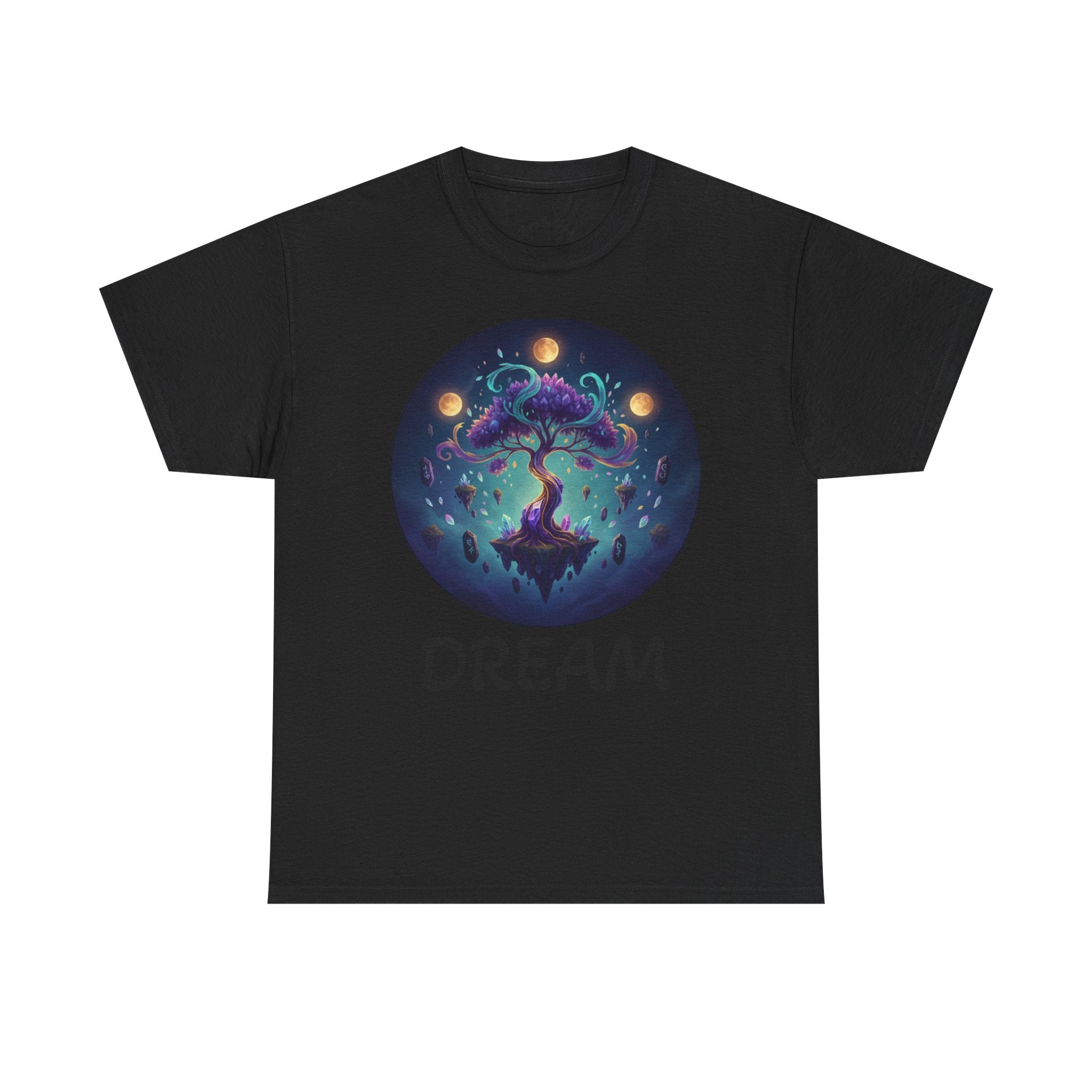 Mystic Floating Tree T-Shirt — Cosmic Fantasy Nature Tee