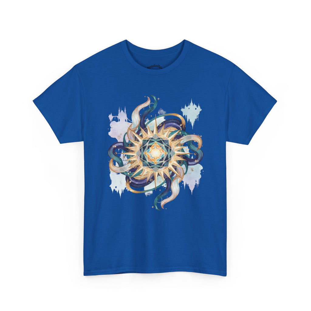 Sunburst Octopus Graphic Tee — Nautical Mystic Sea Creature T-Shirt