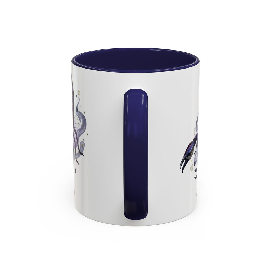 Scorpio Zodiac Coffee Mug — Purple Scorpion Accent Mug (11/15oz)