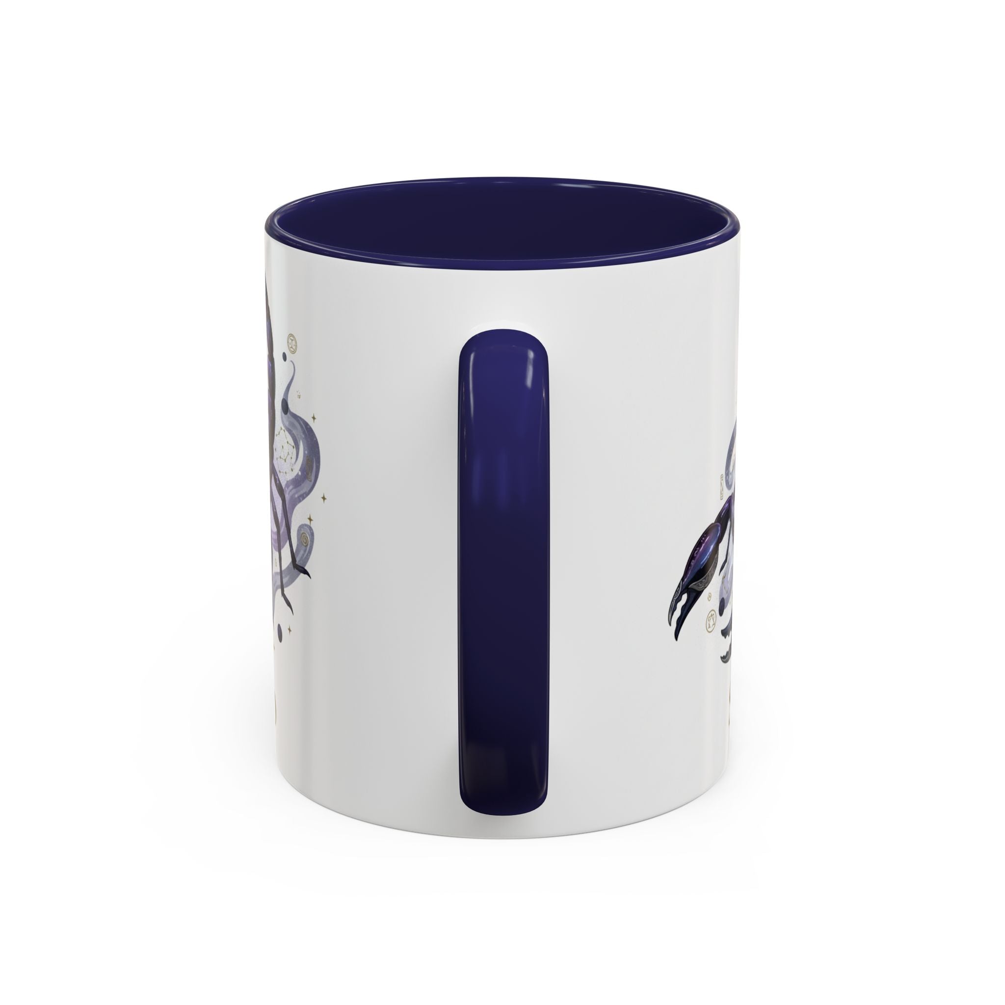 Scorpio Zodiac Coffee Mug — Purple Scorpion Accent Mug (11/15oz)