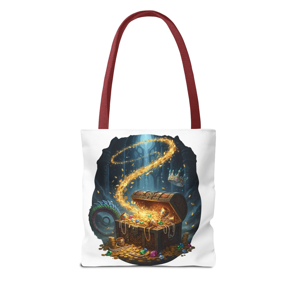Magic Treasure Chest Tote Bag — Fantasy Pirate Gold Illustration Tote