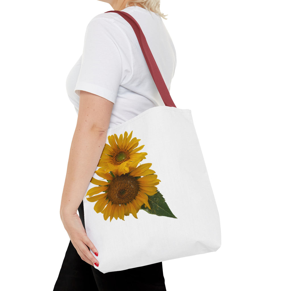 Sunflower Tote Bag — Bright Floral All-Over Print Shopping Tote