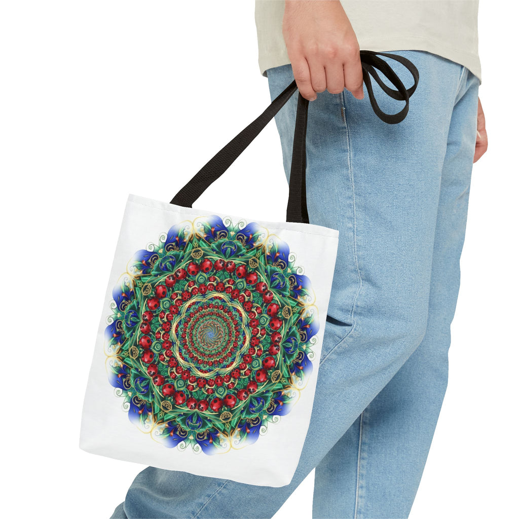 Bohemian Kaleidoscope Tote Bag — Colorful Mandala AOP Beach & Market Tote