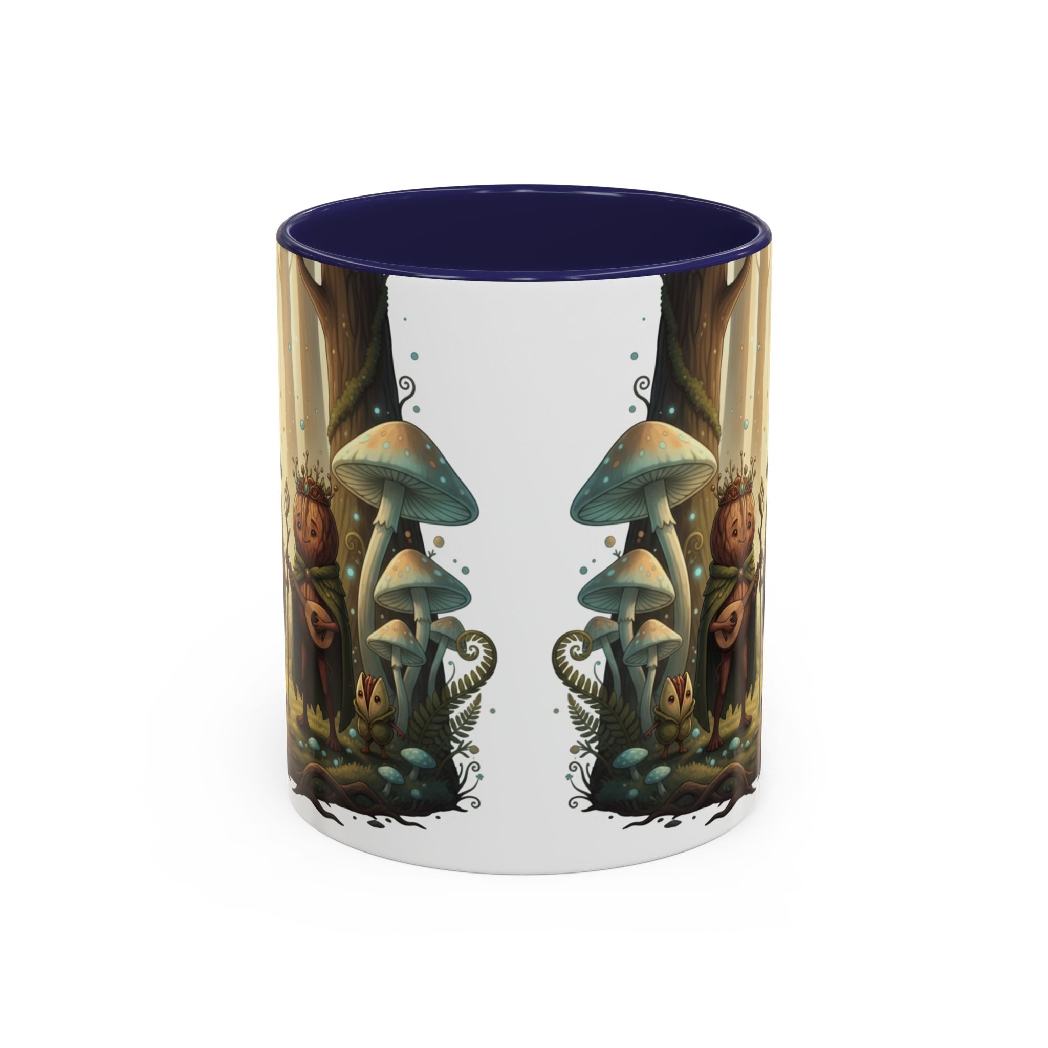 Whimsical Forest Mushroom Mug — Cute Woodland Gnome Coffee Cup