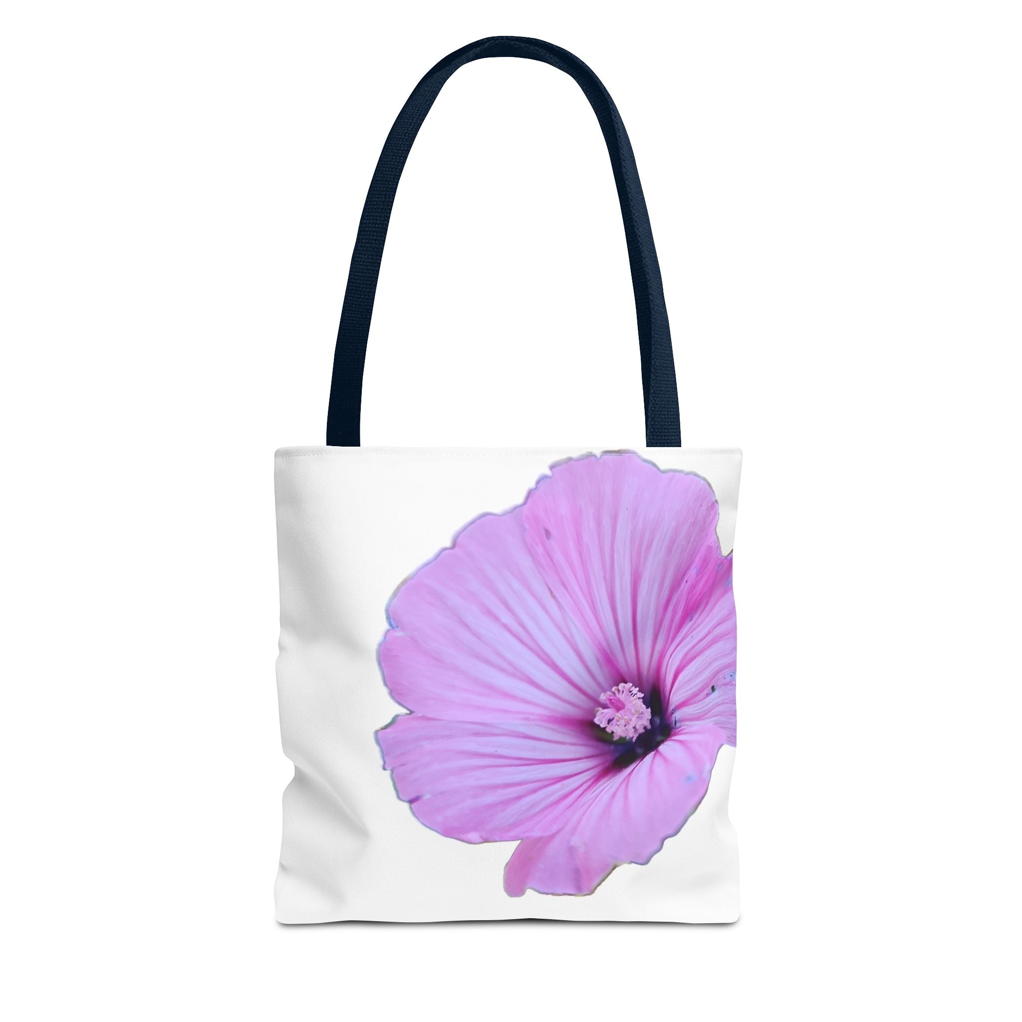 Floral Pink Hibiscus Tote Bag — Large Botanical Beach & Market Tote