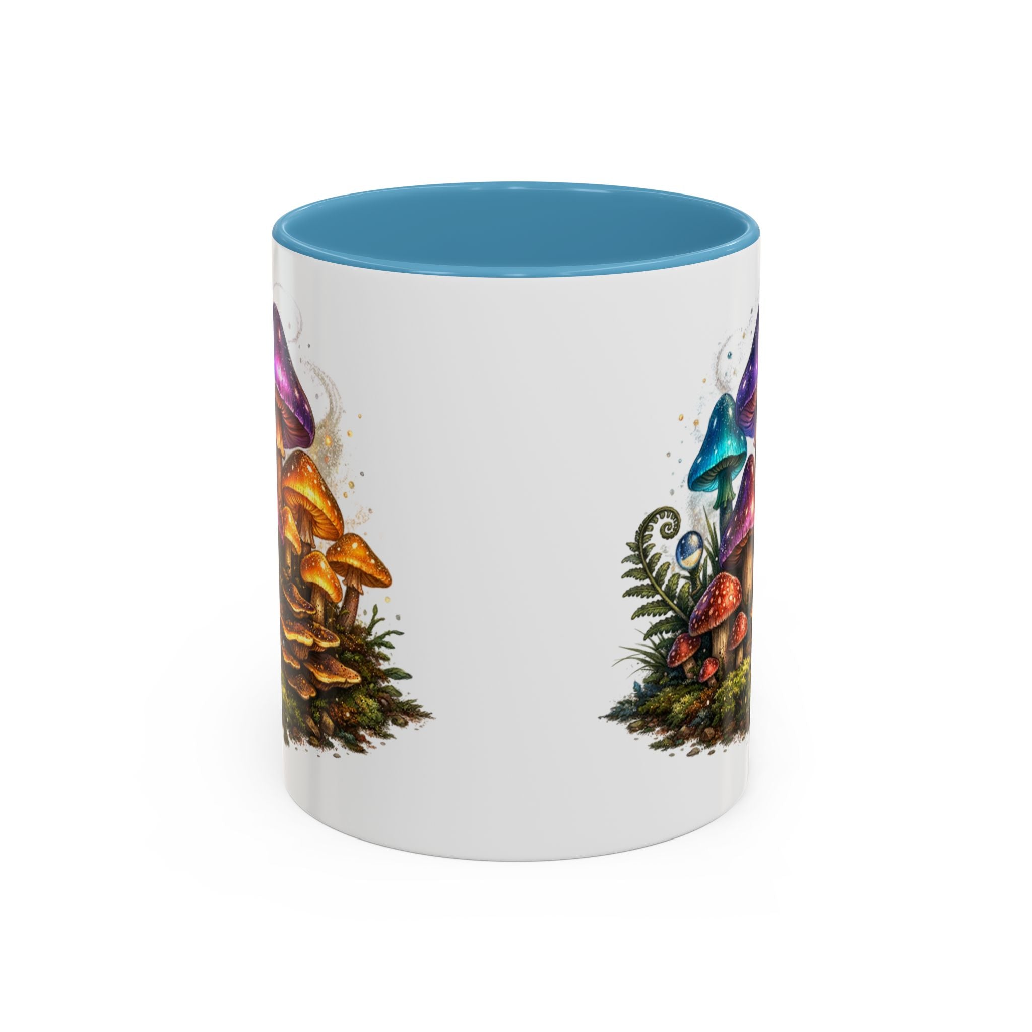 Colorful Fantasy Mushroom Coffee Mug — Accent Ceramic 11/15oz