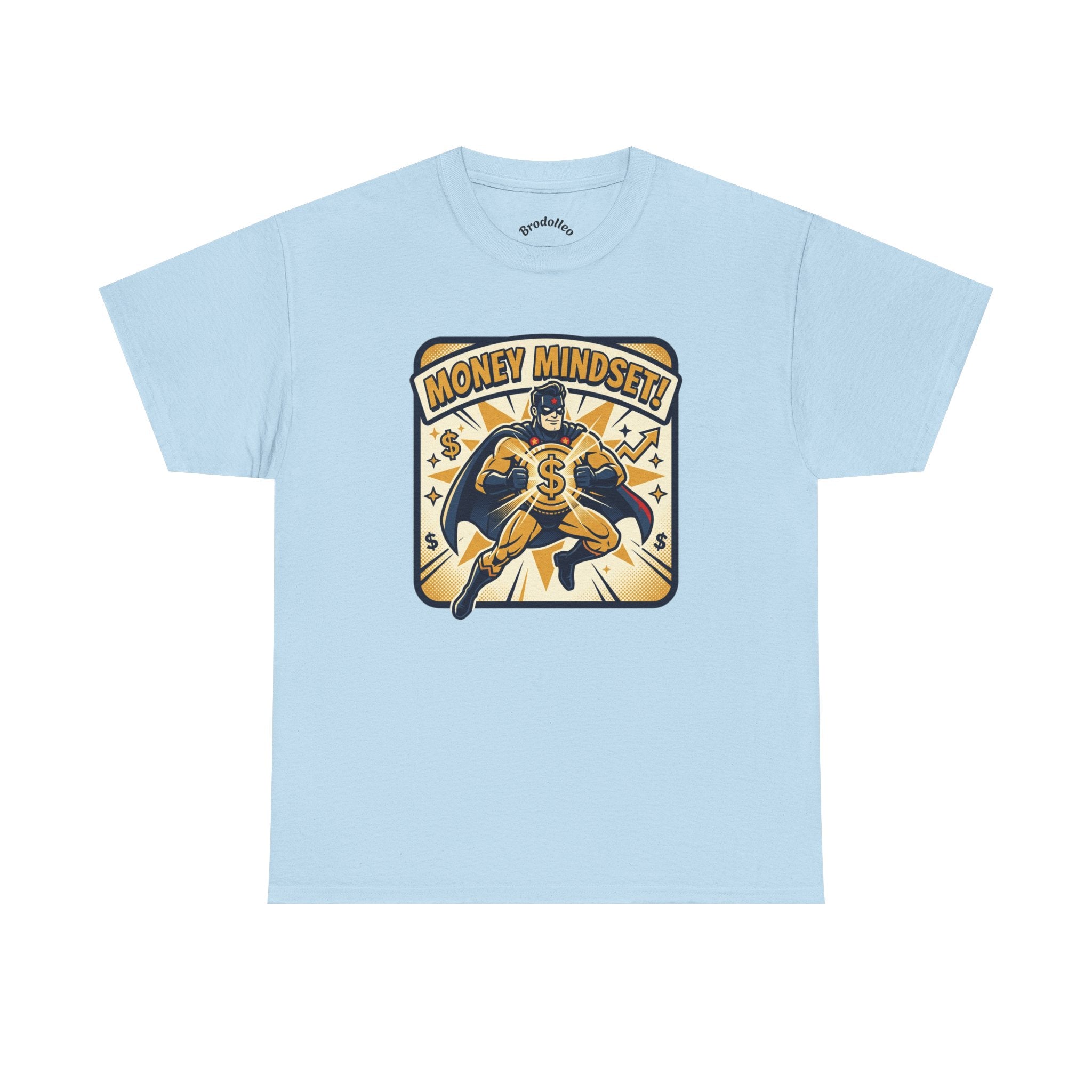 Money Mindset Tee — Retro Superhero Cash Graphic T-Shirt