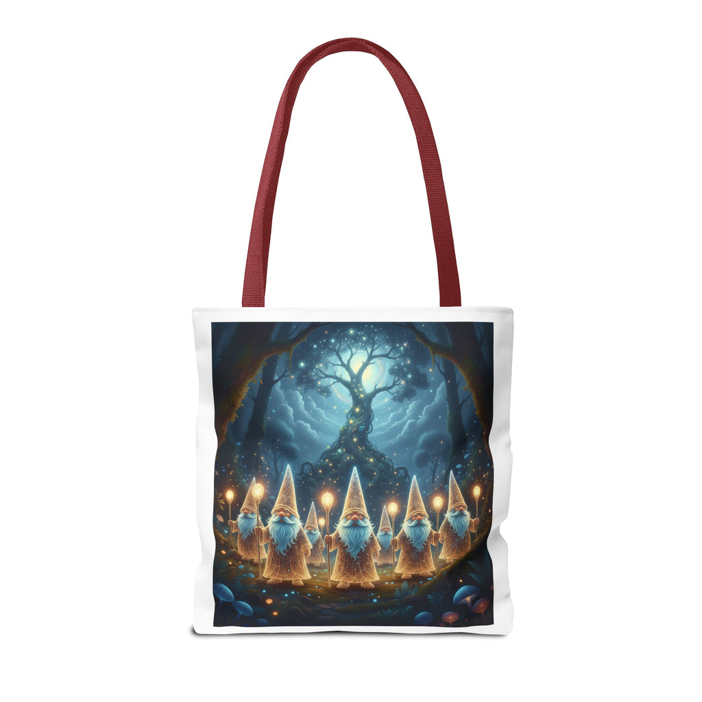 Mystical Gnome Forest Tote Bag — Candlelight Woodland Magic AOP
