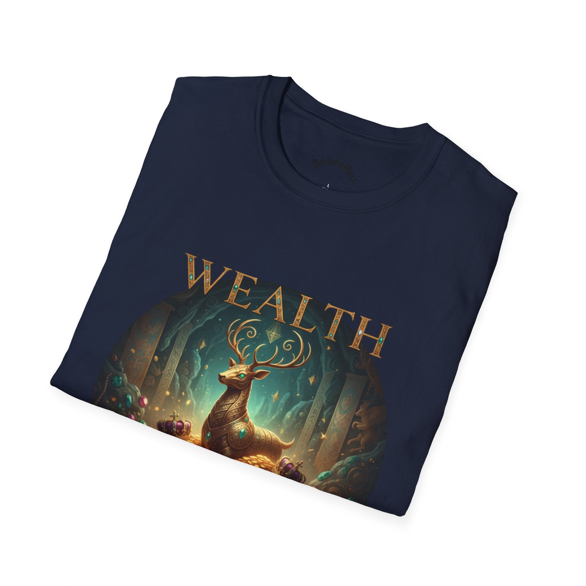 Wealth Deer Graphic T-Shirt — Mystical Forest Stag Design