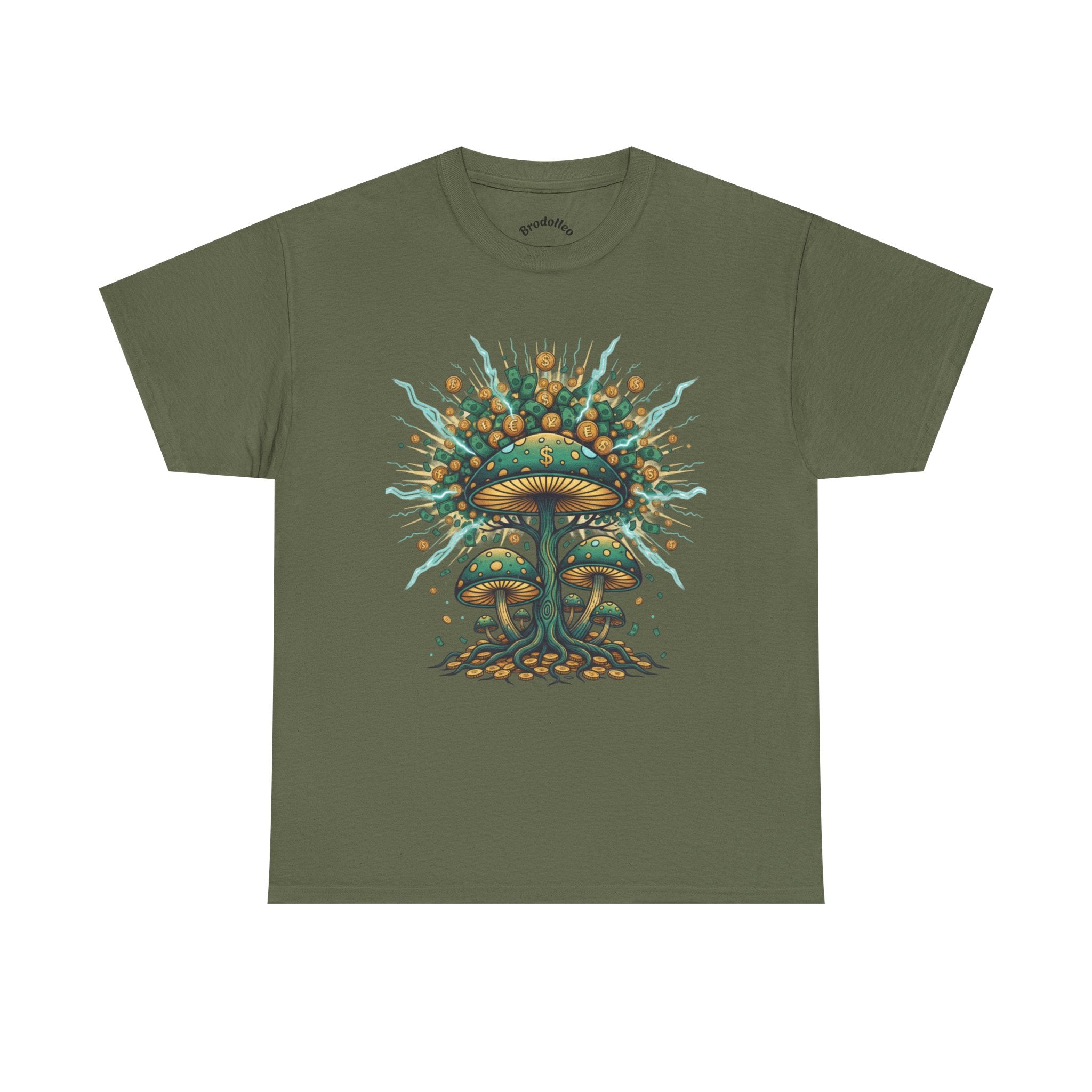 Mushroom Tree Graphic Tee — Psychedelic Nature Art T-Shirt
