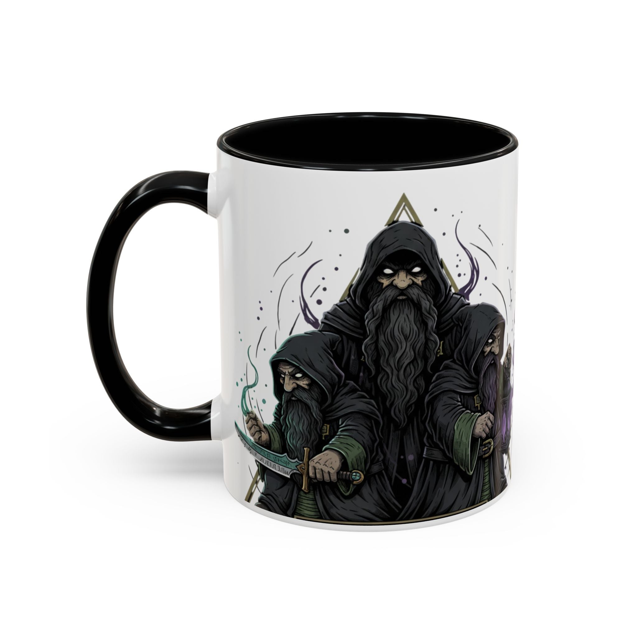 Grim Sorcerer Accent Coffee Mug – Witchy Wizard Magic 11/15oz