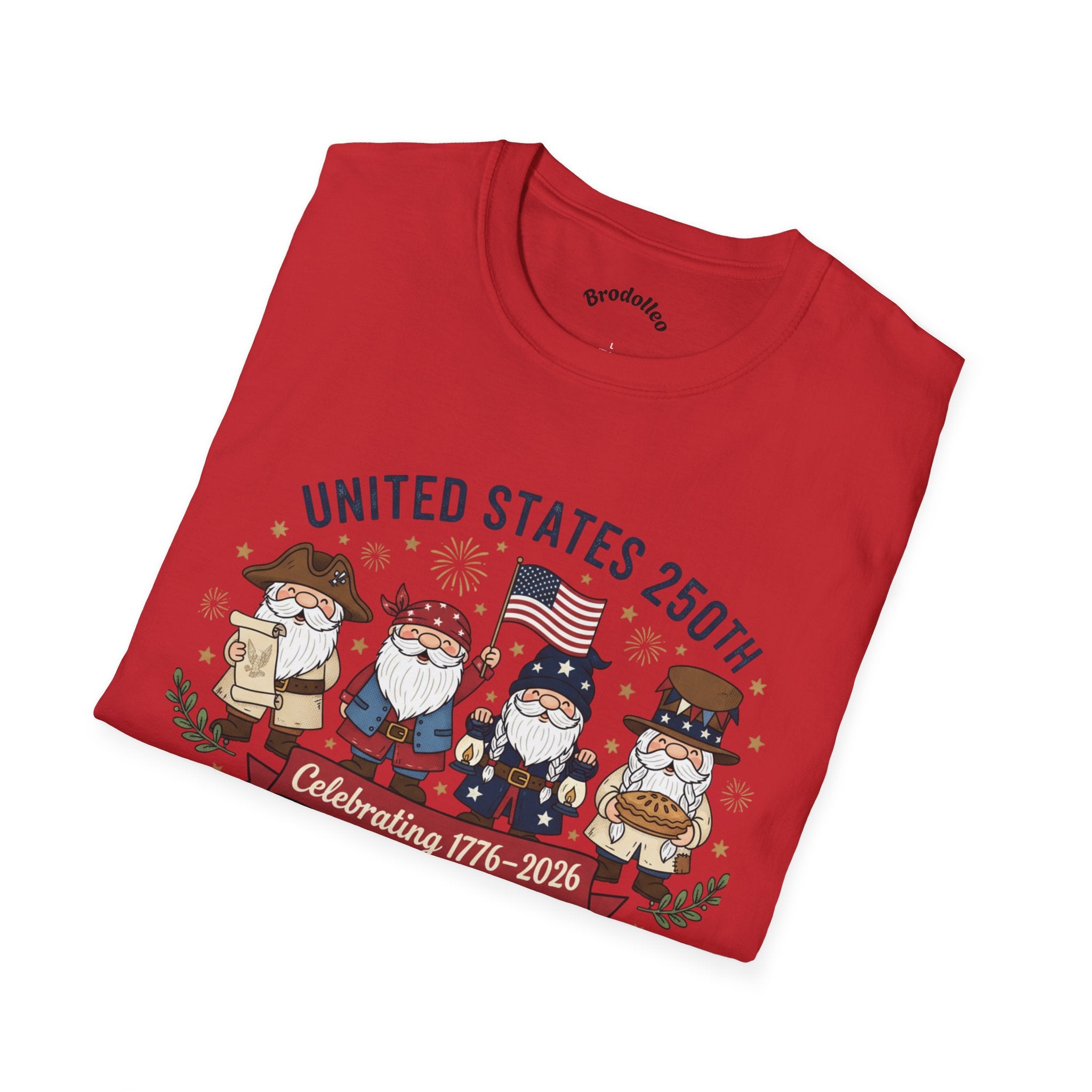 United States 250th Anniversary Patriotic Gnome T-Shirt – Celebrating 1776–2026
