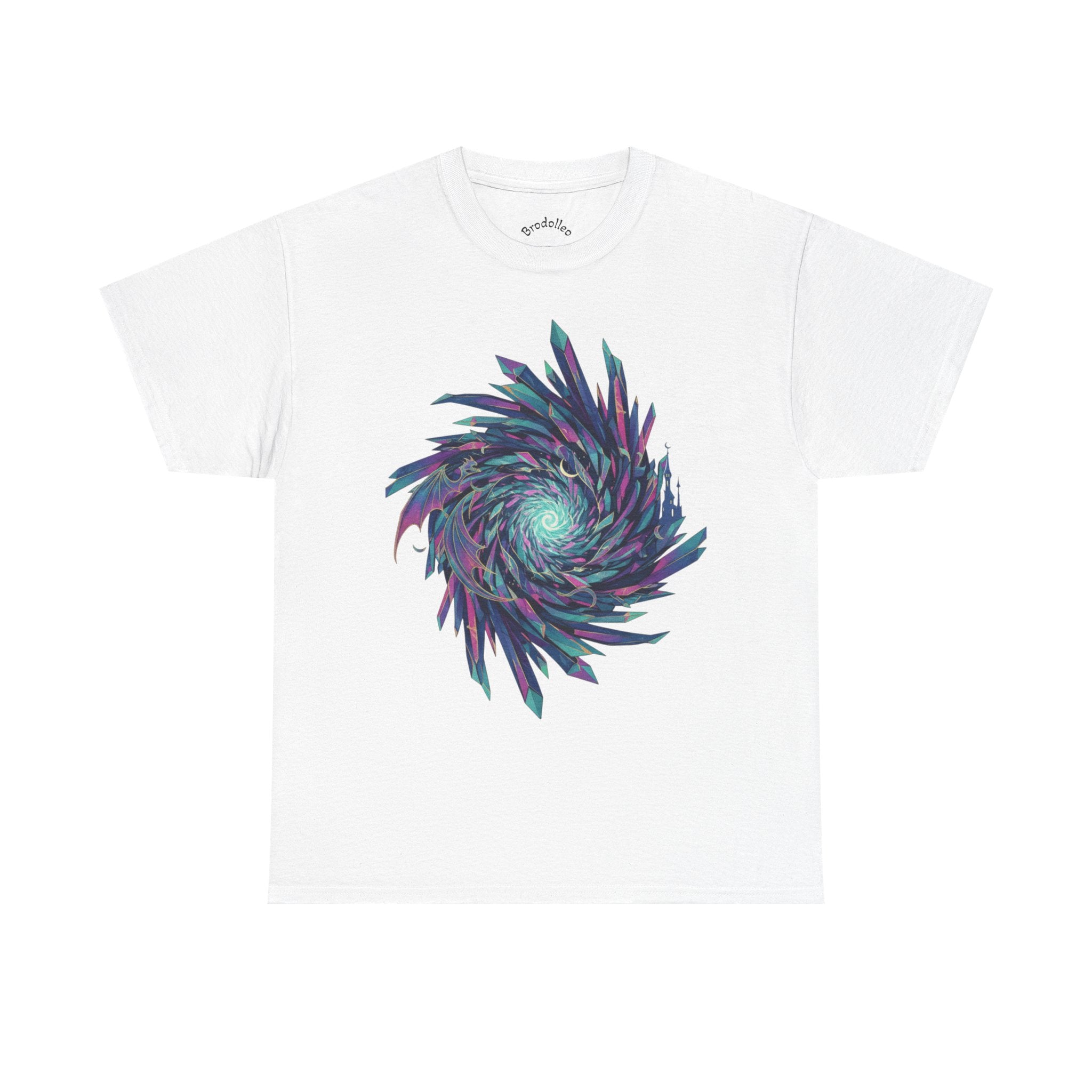 Psychedelic Spiral Graphic Tee — Vaporwave Swirl Art T-Shirt