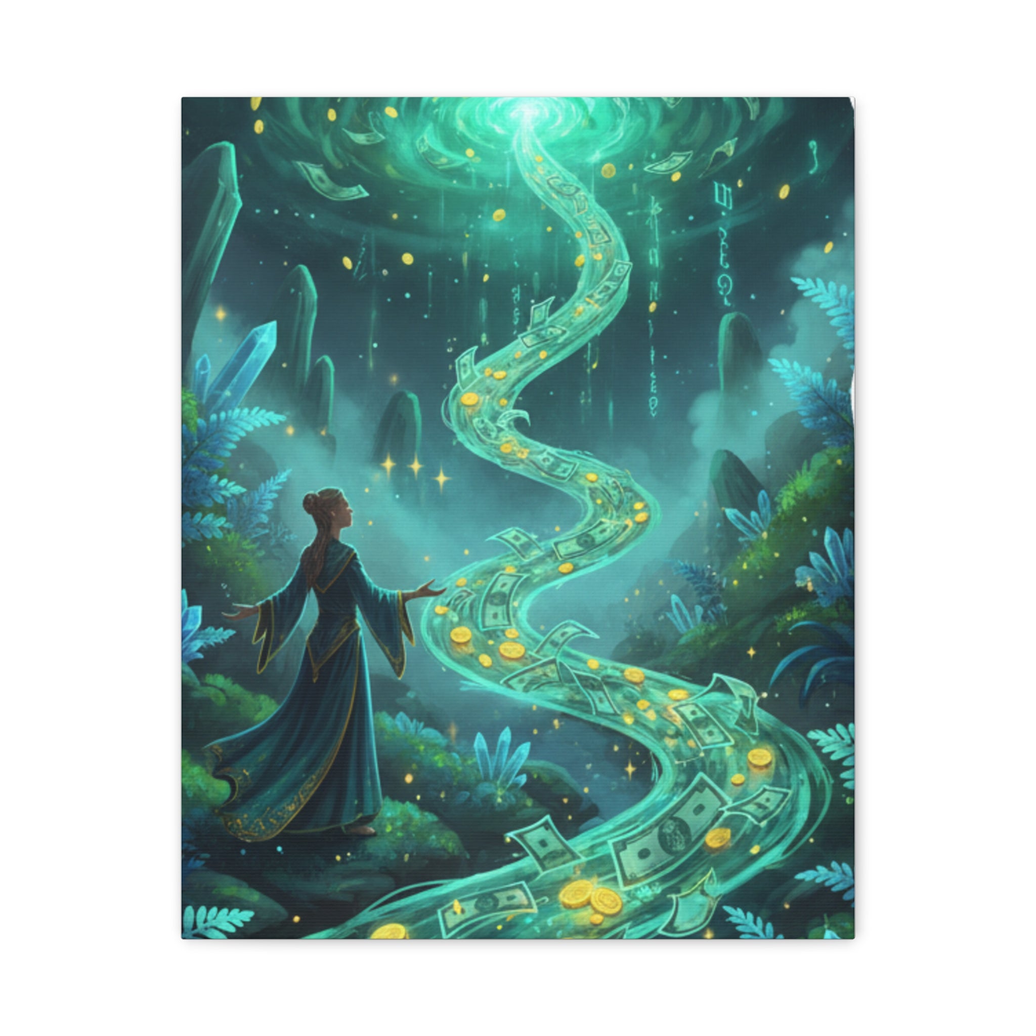 Enchanted River Fantasy Canvas Wall Art
