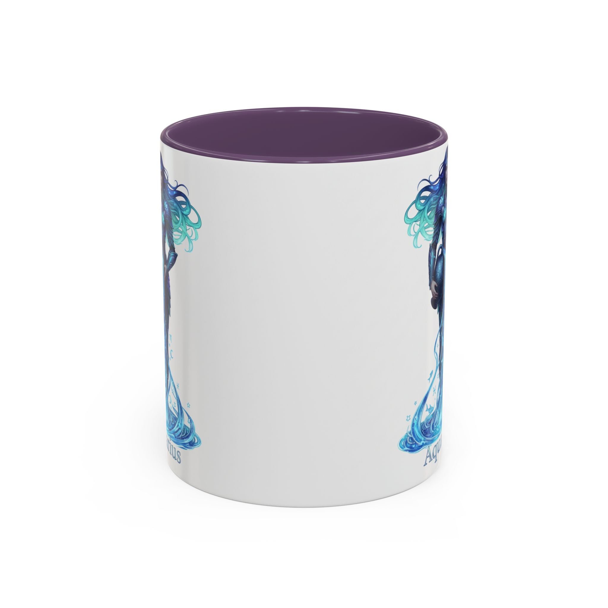 Aquarius Zodiac Coffee Mug — Water Bearer Astrology Accent Mug