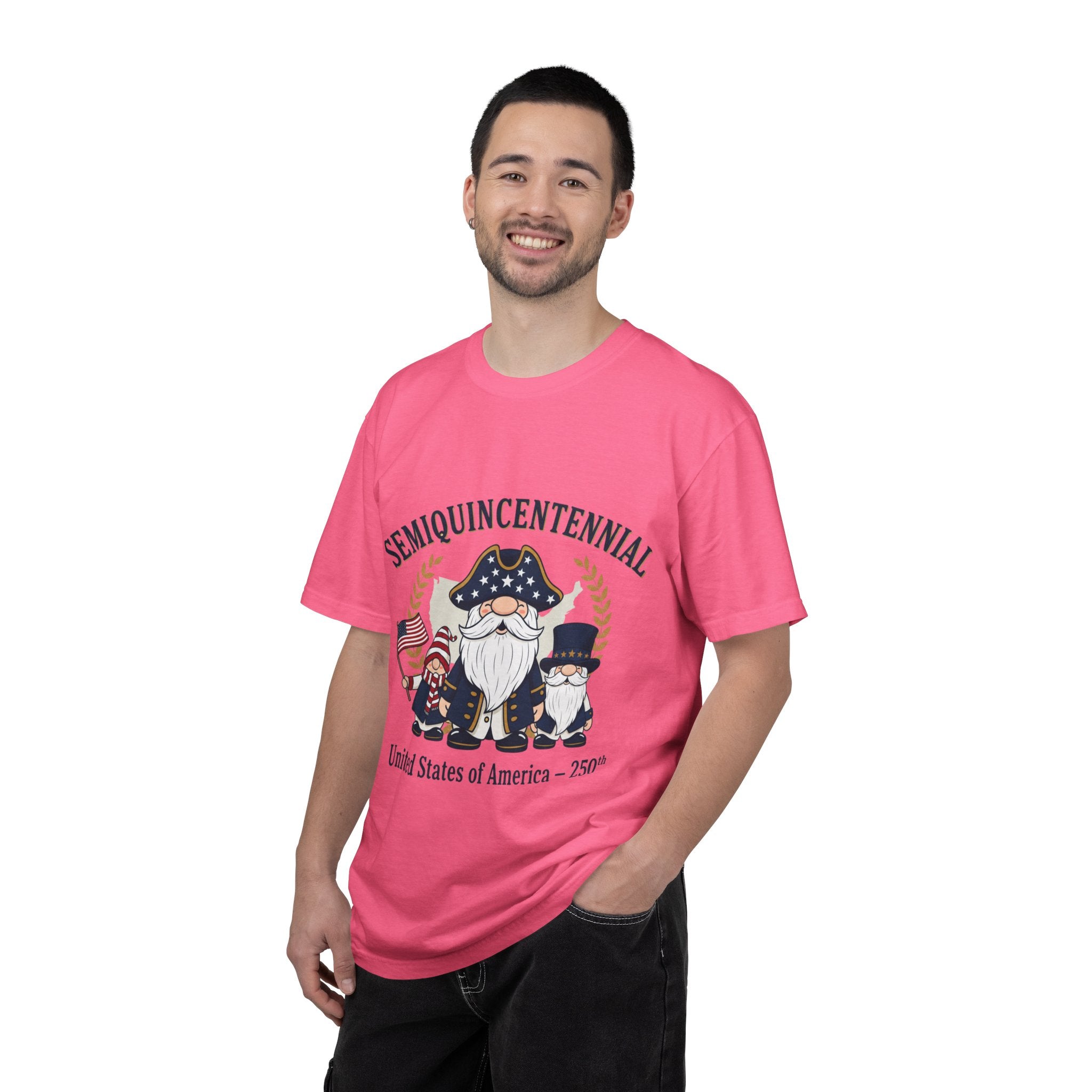 Semiquincentennial Gnome Family T-shirt | USA 250th Independence Design