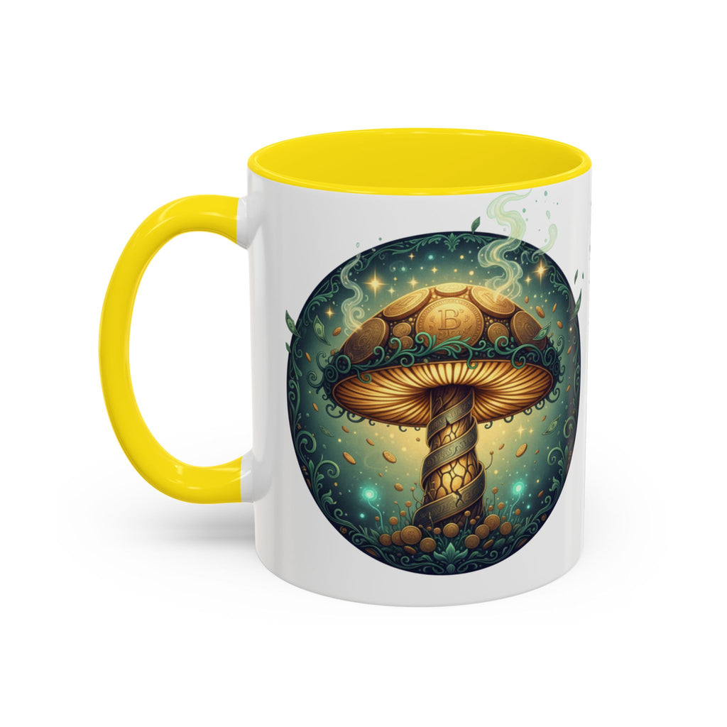 Mushroom Alchemy Coffee Mug — "Money flows to me freely, given, and in abundance" (11/15oz)