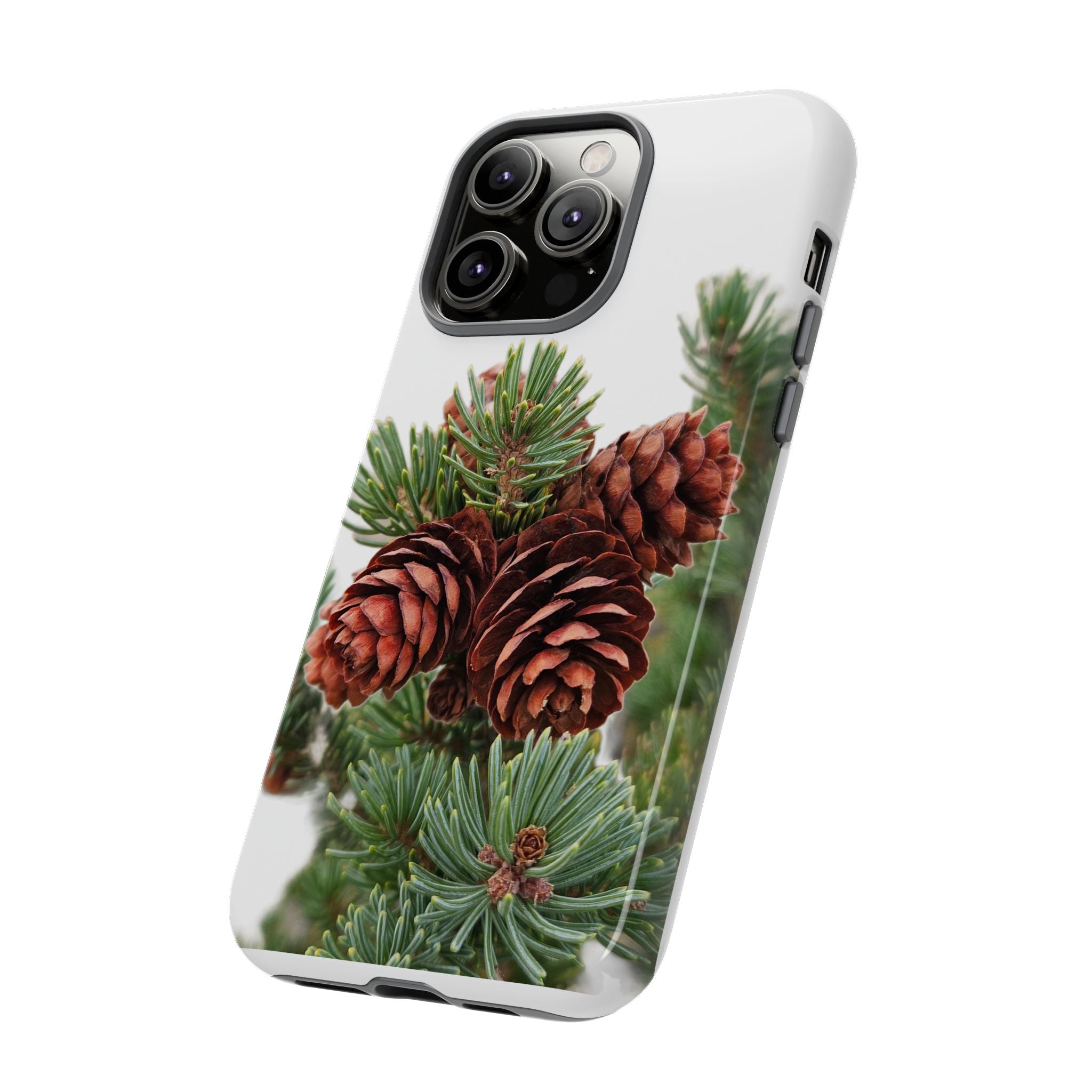 Pinecone Tough Phone Case — Protective Botanical Phone Cover
