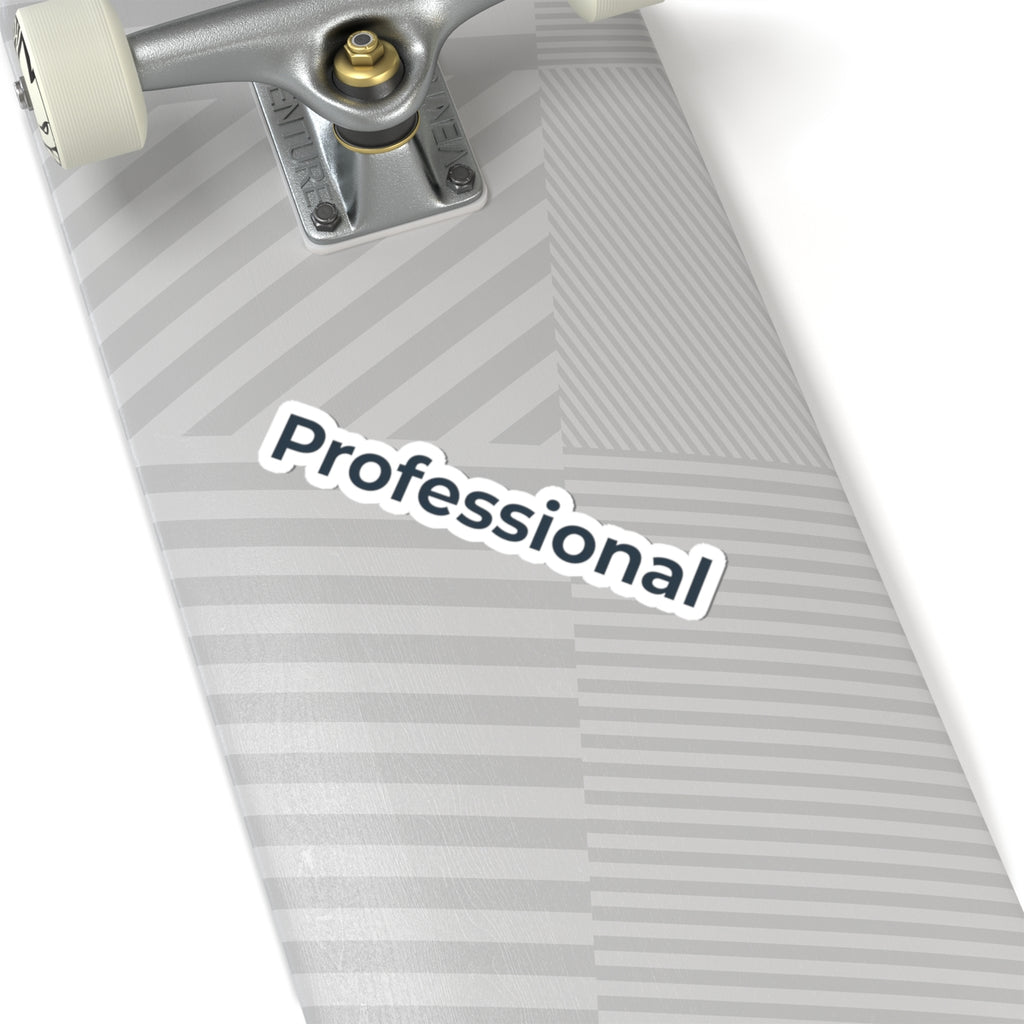 Professional Kiss-Cut Sticker — Minimal Text Laptop Decal