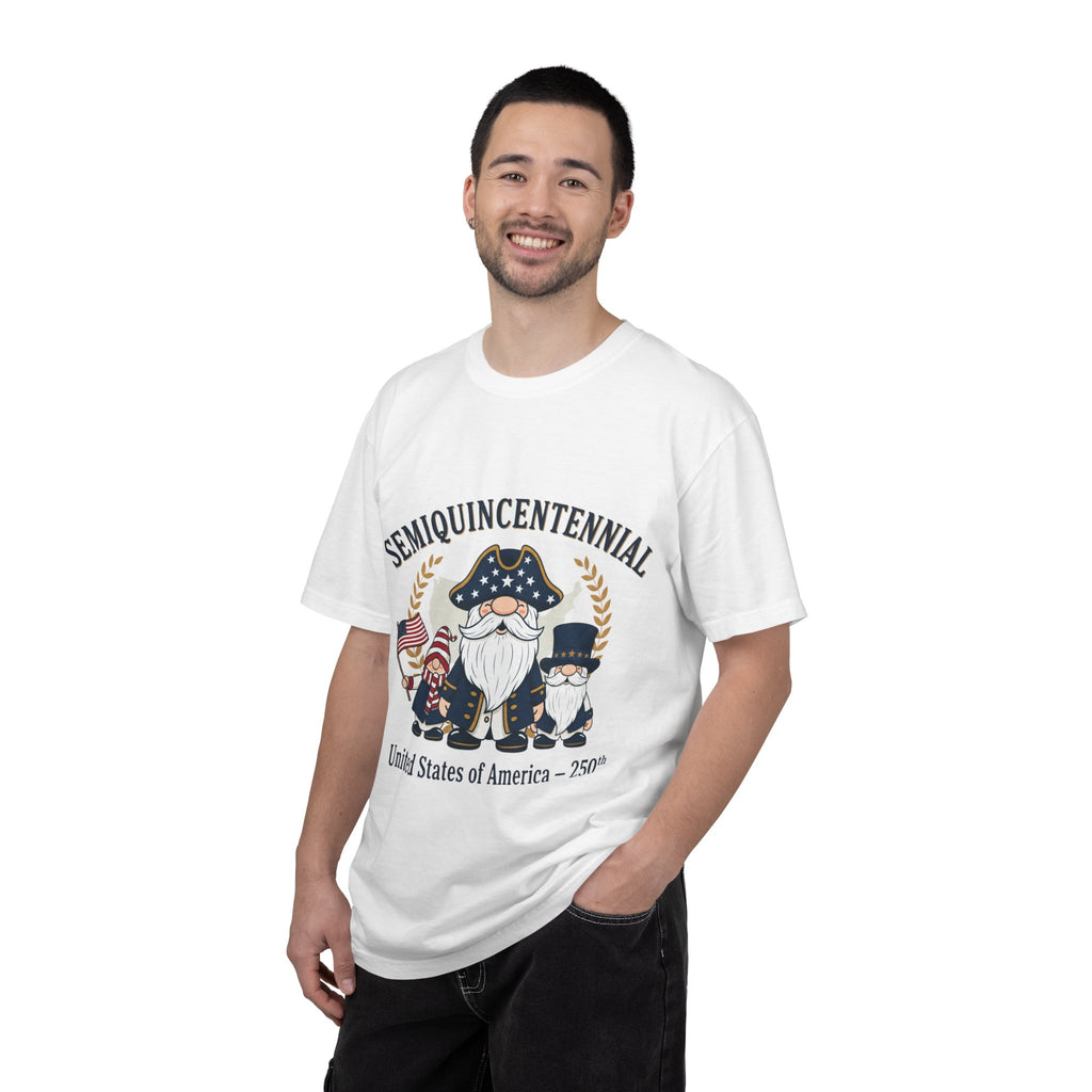 Semiquincentennial Gnome Family T-shirt | USA 250th Independence Design
