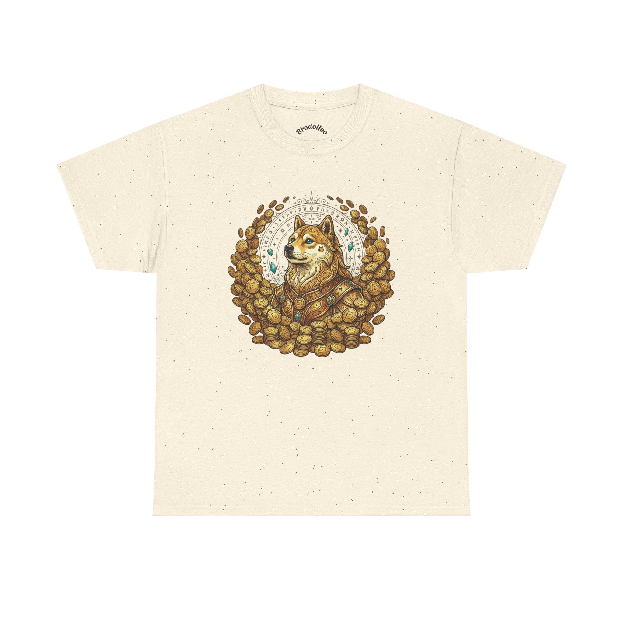 Shiba Inu Coffee Beans T‑Shirt — Cute Dog Cafe Tee