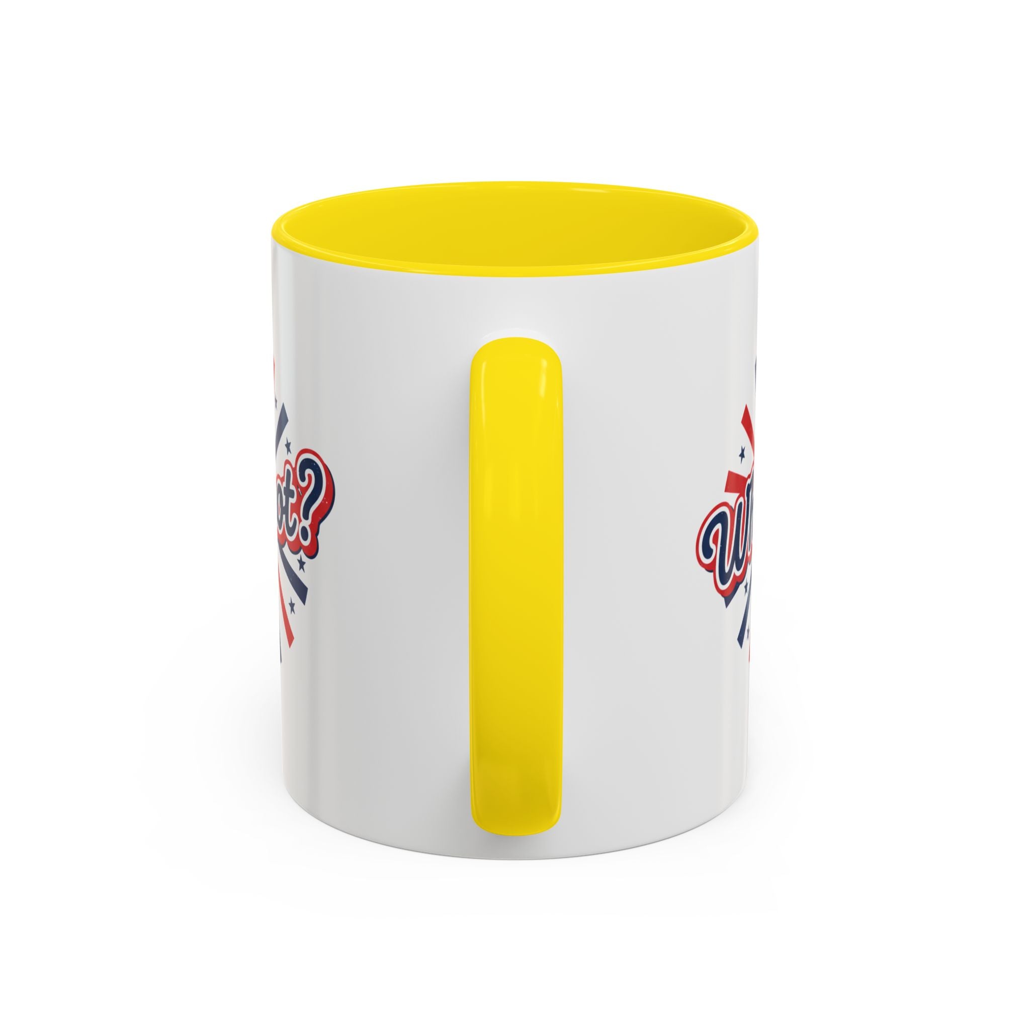 Why Not? Accent Coffee Mug — Patriotic Retro 11/15oz Ceramic