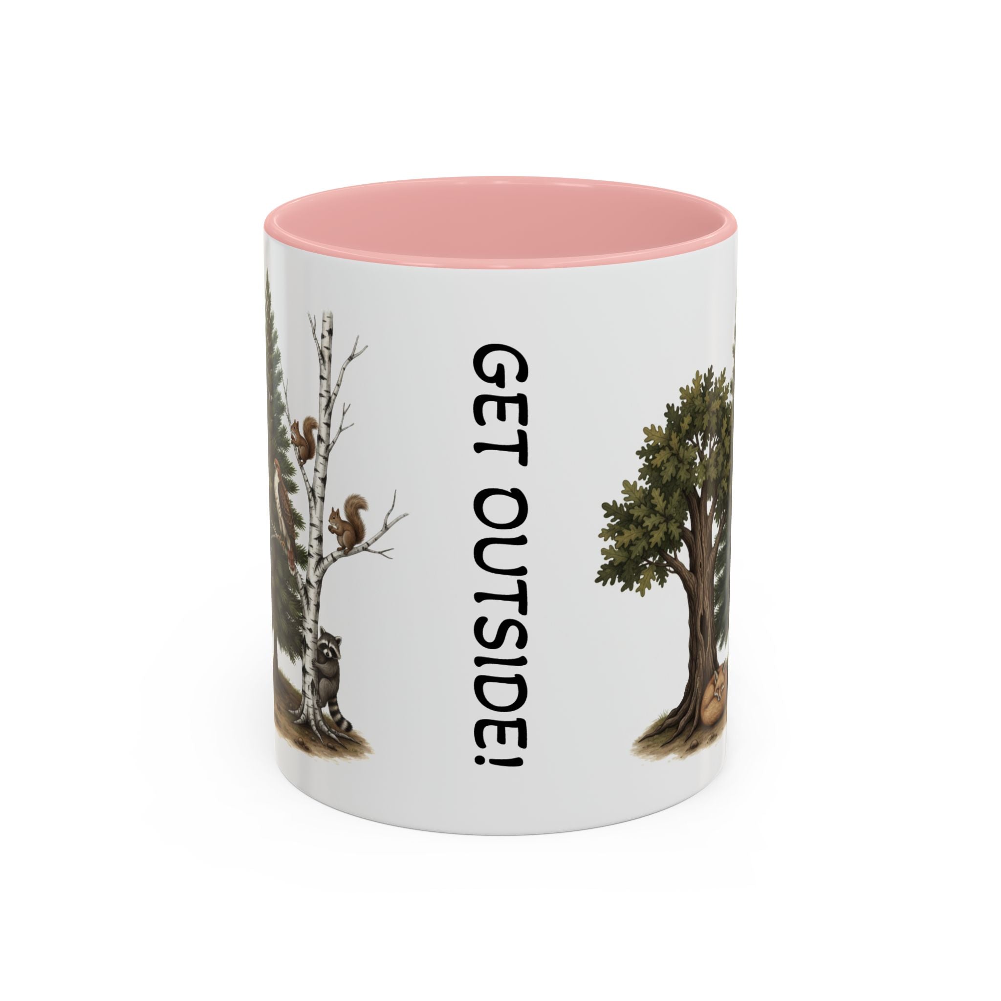 Get Outside! Nature Coffee Mug — Woodland Animals Accent Mug
