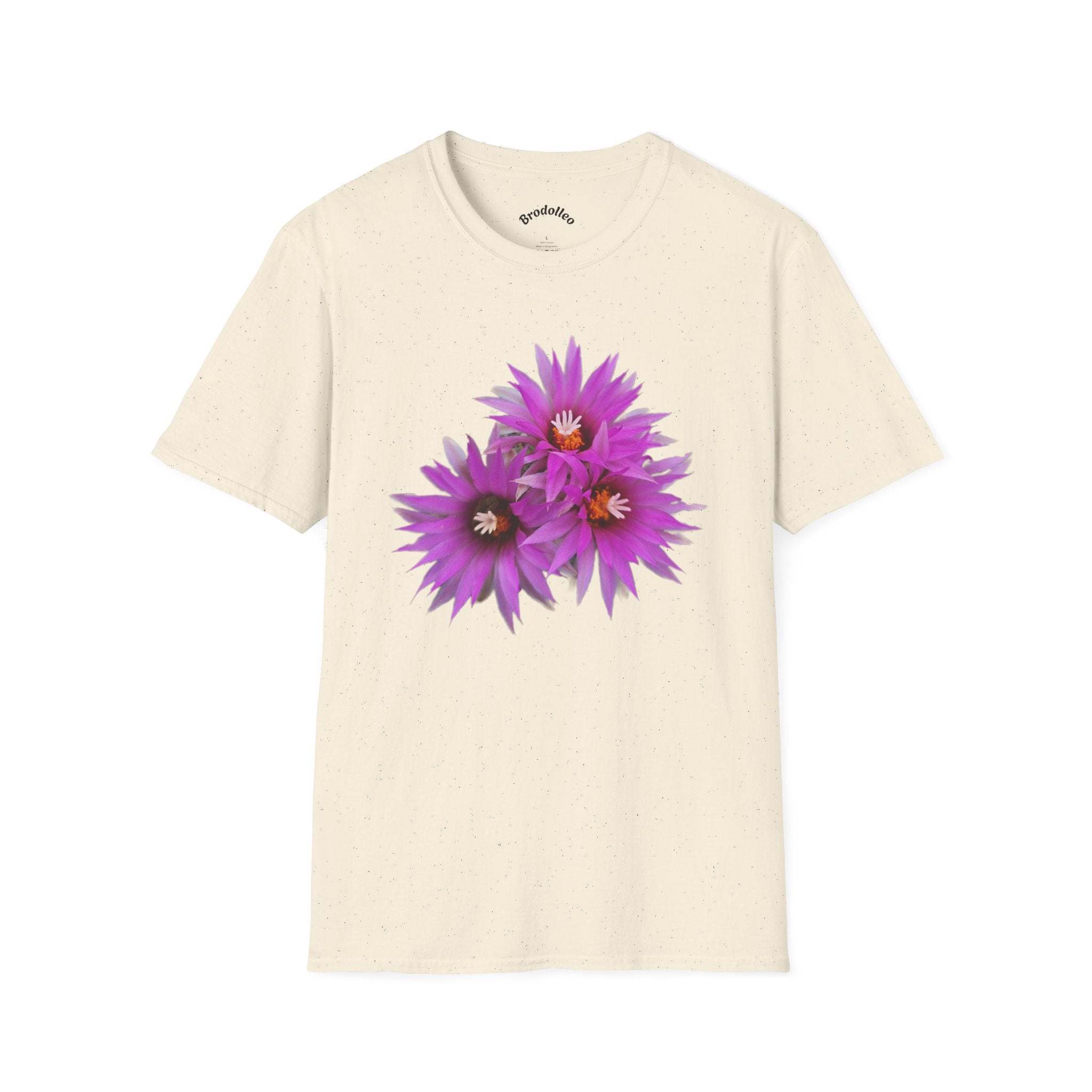 Purple Cactus Flower T-Shirt — Vibrant Desert Bloom Tee